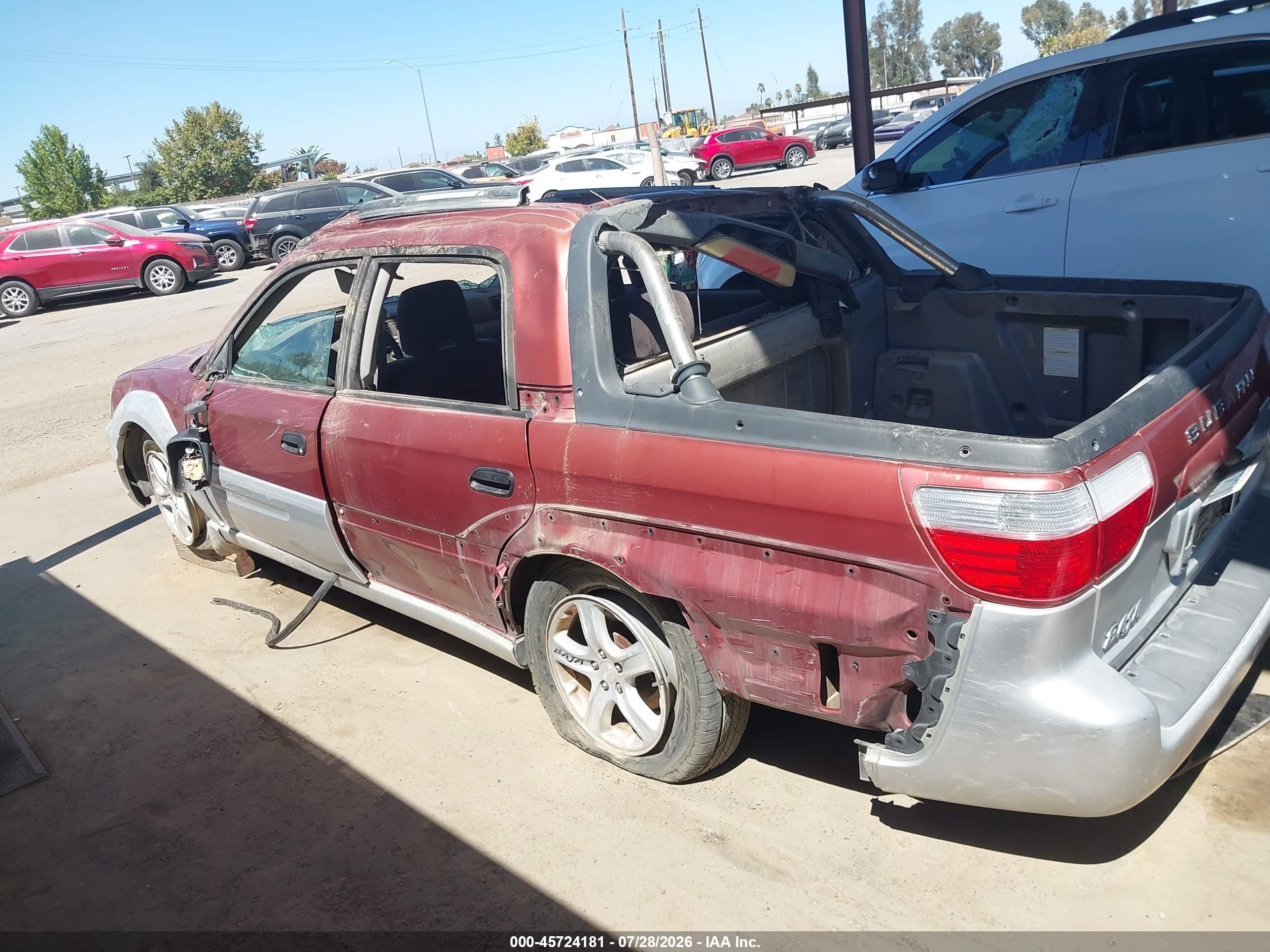 2003 Subaru Baja Sport Maroon vin: 4S4BT62C137114283