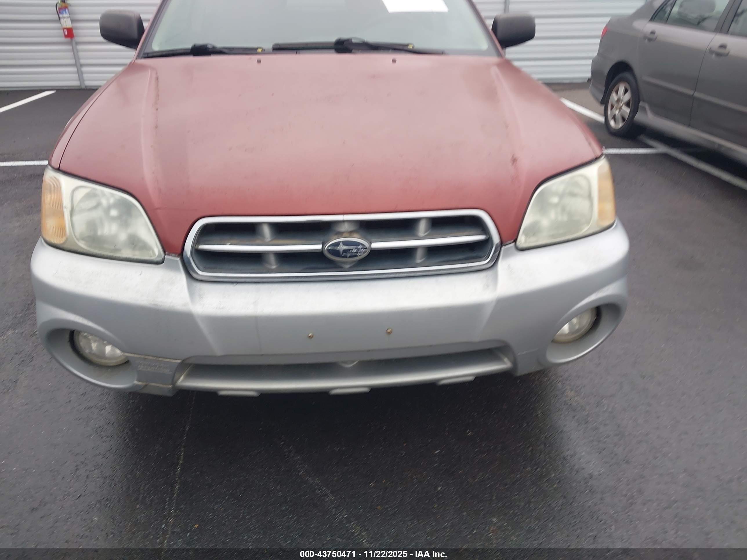 2004 Subaru Baja Sport Burgundy vin: 4S4BT62C247100247
