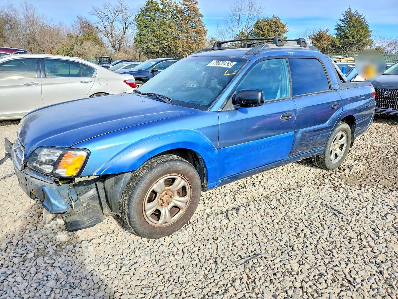 2006 Subaru Baja Sport Blue vin: 4S4BT62C367104830