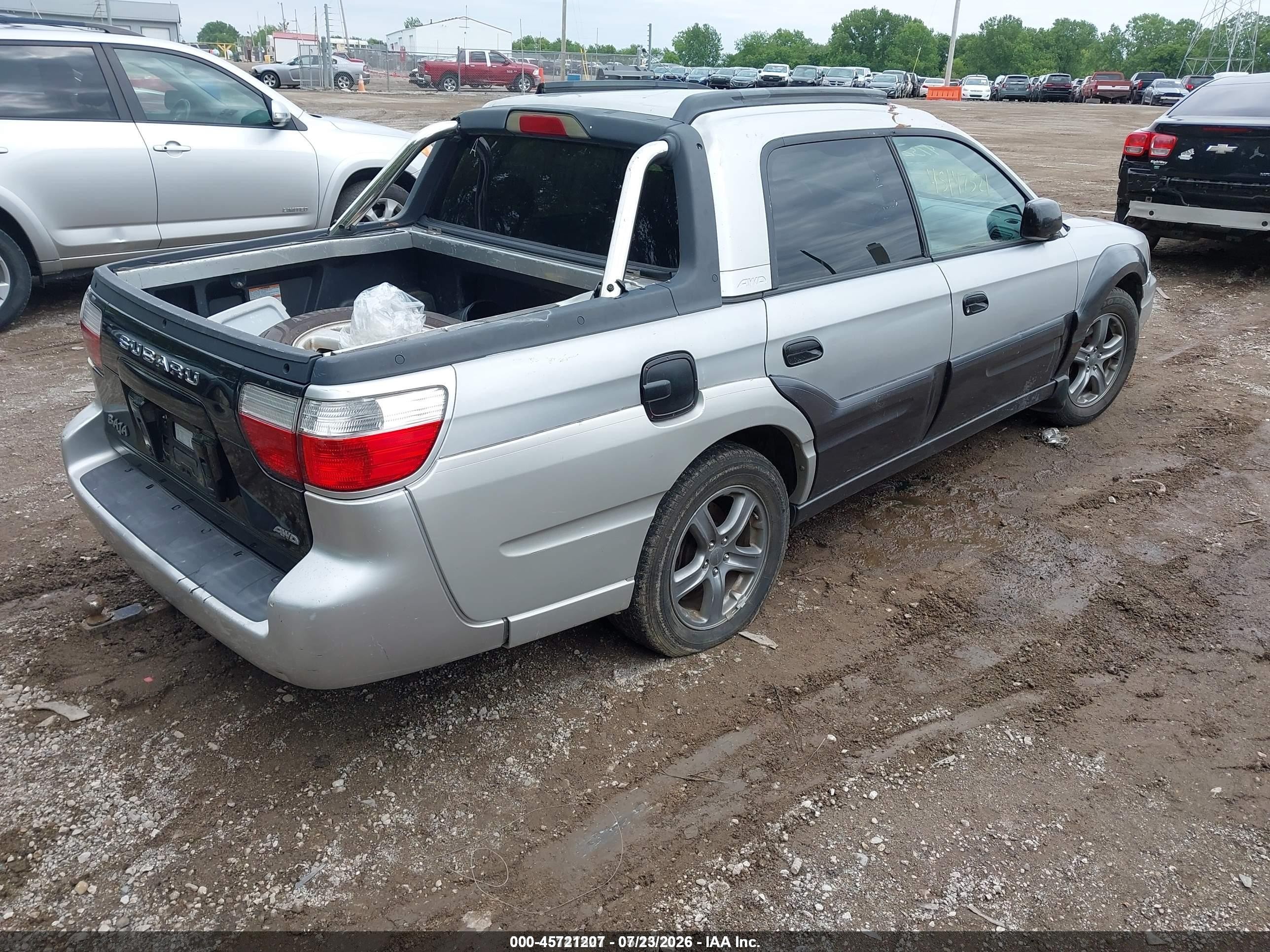 2003 Subaru Baja Sport Silver vin: 4S4BT62C437111183
