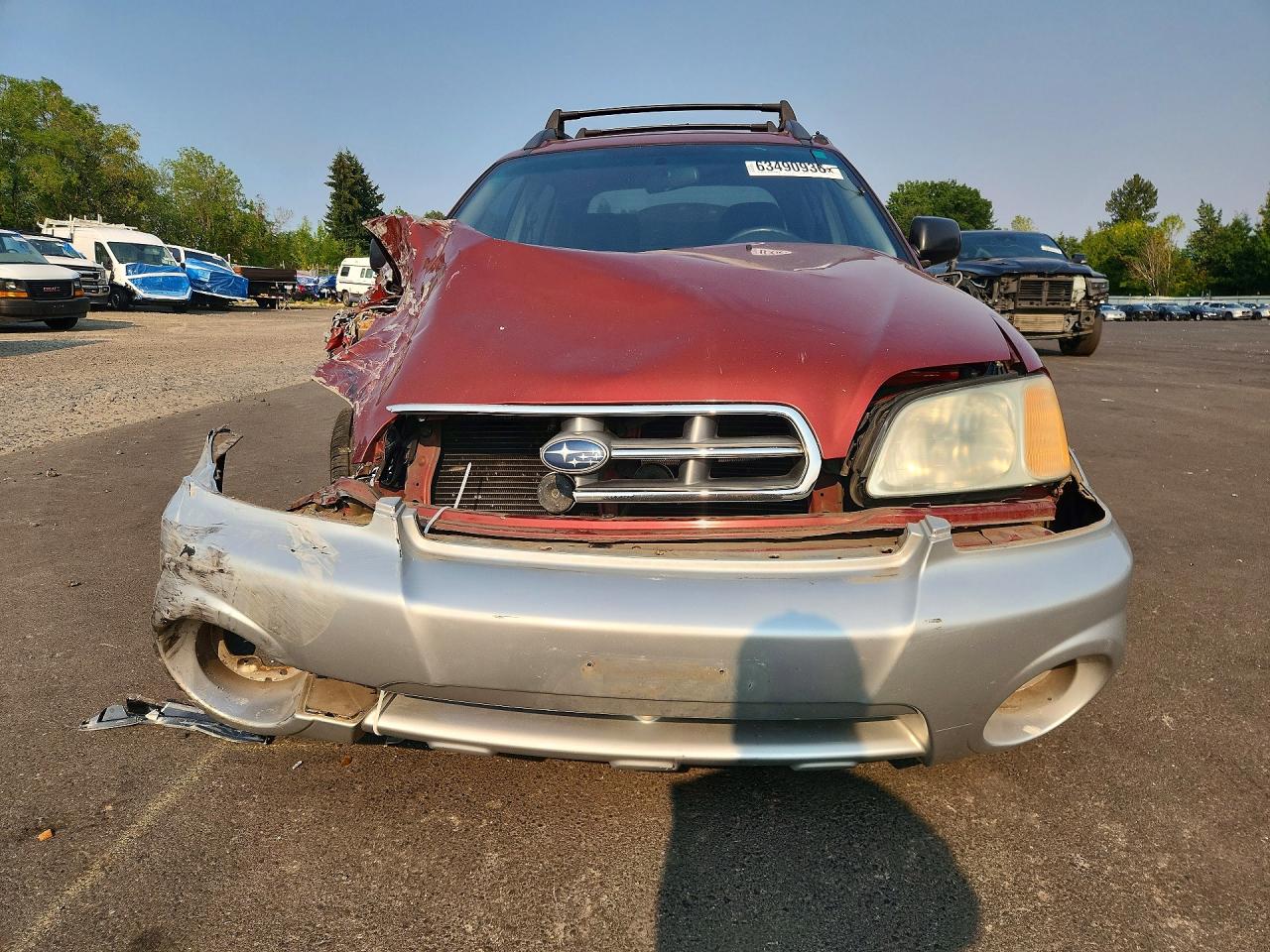 2003 Subaru Baja Sport Бордовый vin: 4S4BT62C537113752