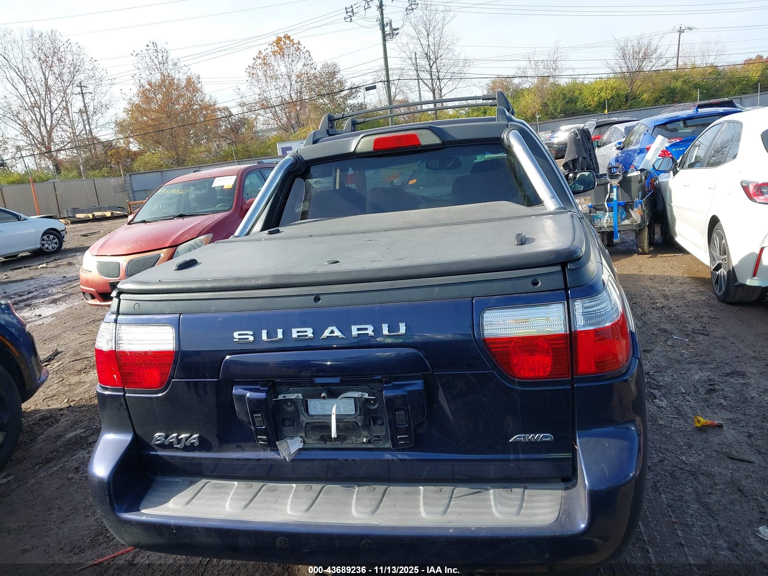 2005 Subaru Baja Sport Синий vin: 4S4BT62C557104696