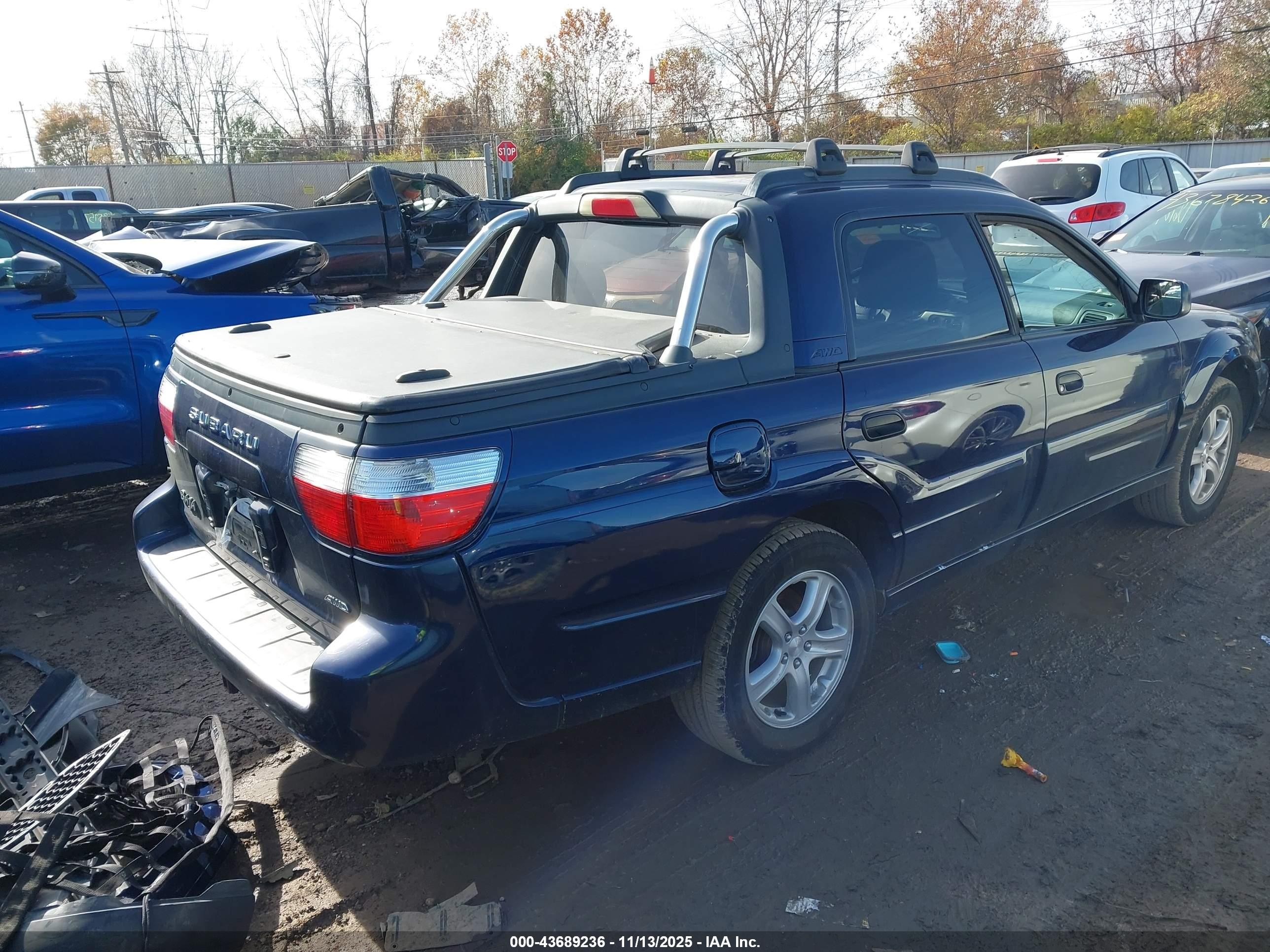 2005 Subaru Baja Sport Синий vin: 4S4BT62C557104696
