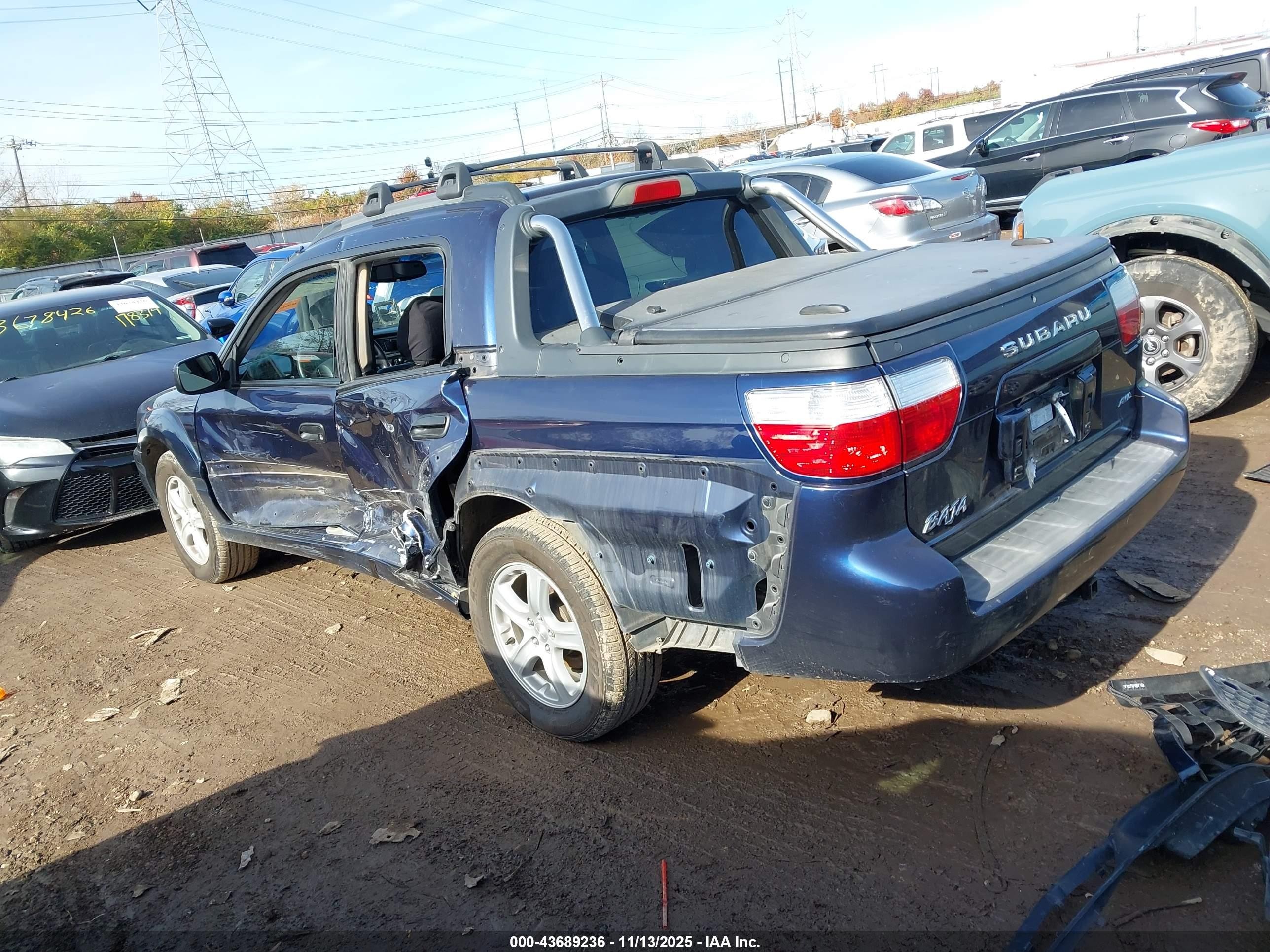 2005 Subaru Baja Sport Синий vin: 4S4BT62C557104696