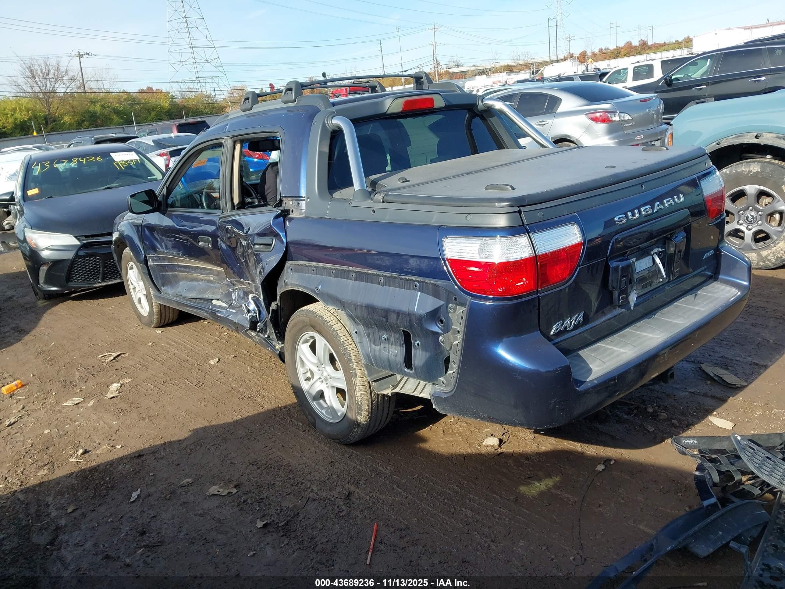 2005 Subaru Baja Sport Синий vin: 4S4BT62C557104696