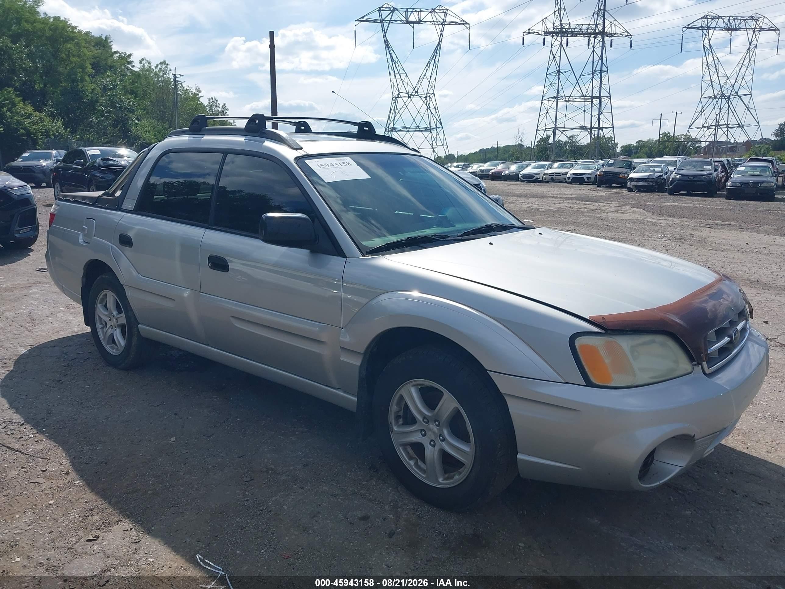 2005 Subaru Baja Sport Silver vin: 4S4BT62C757106191