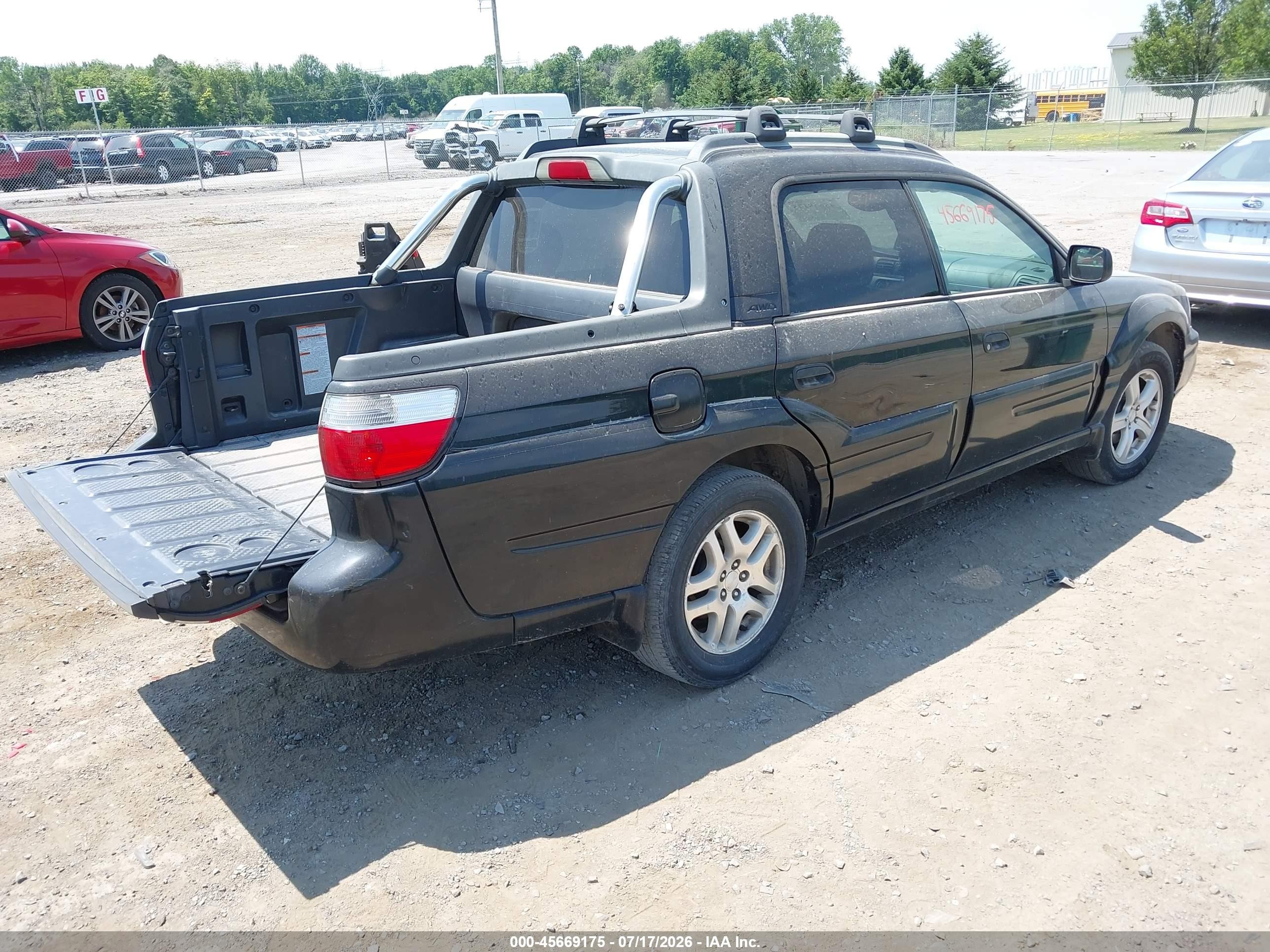 2006 Subaru Baja Sport Black vin: 4S4BT62CX67100340
