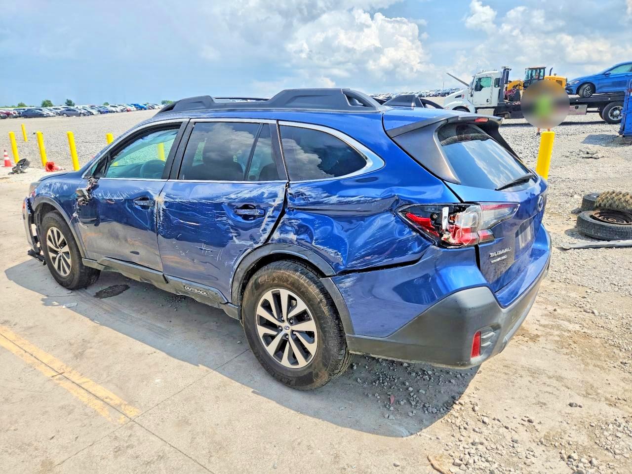 2020 Subaru Outback Premium Blue vin: 4S4BTACC3L3148850