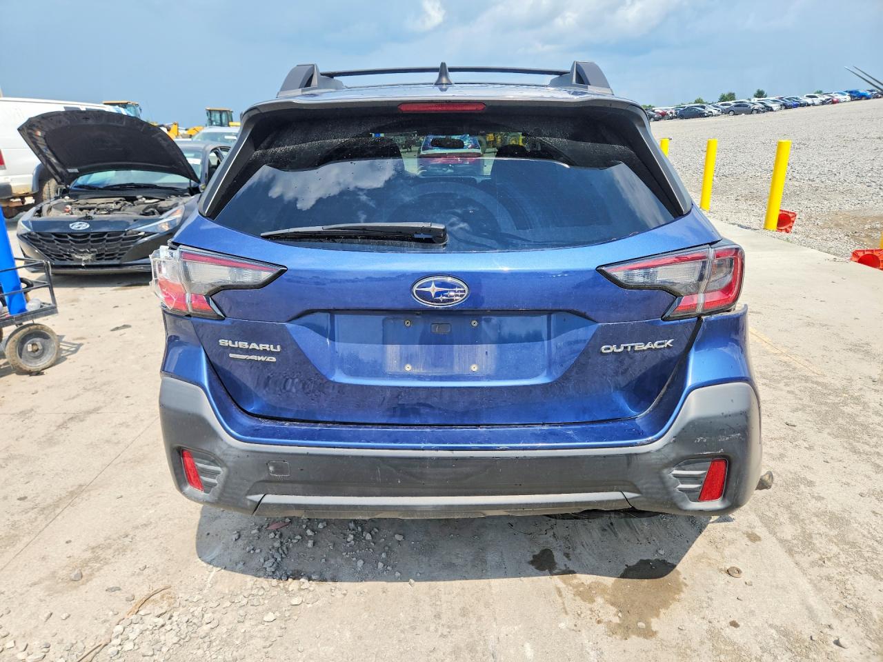 2020 Subaru Outback Premium Blue vin: 4S4BTACC3L3148850
