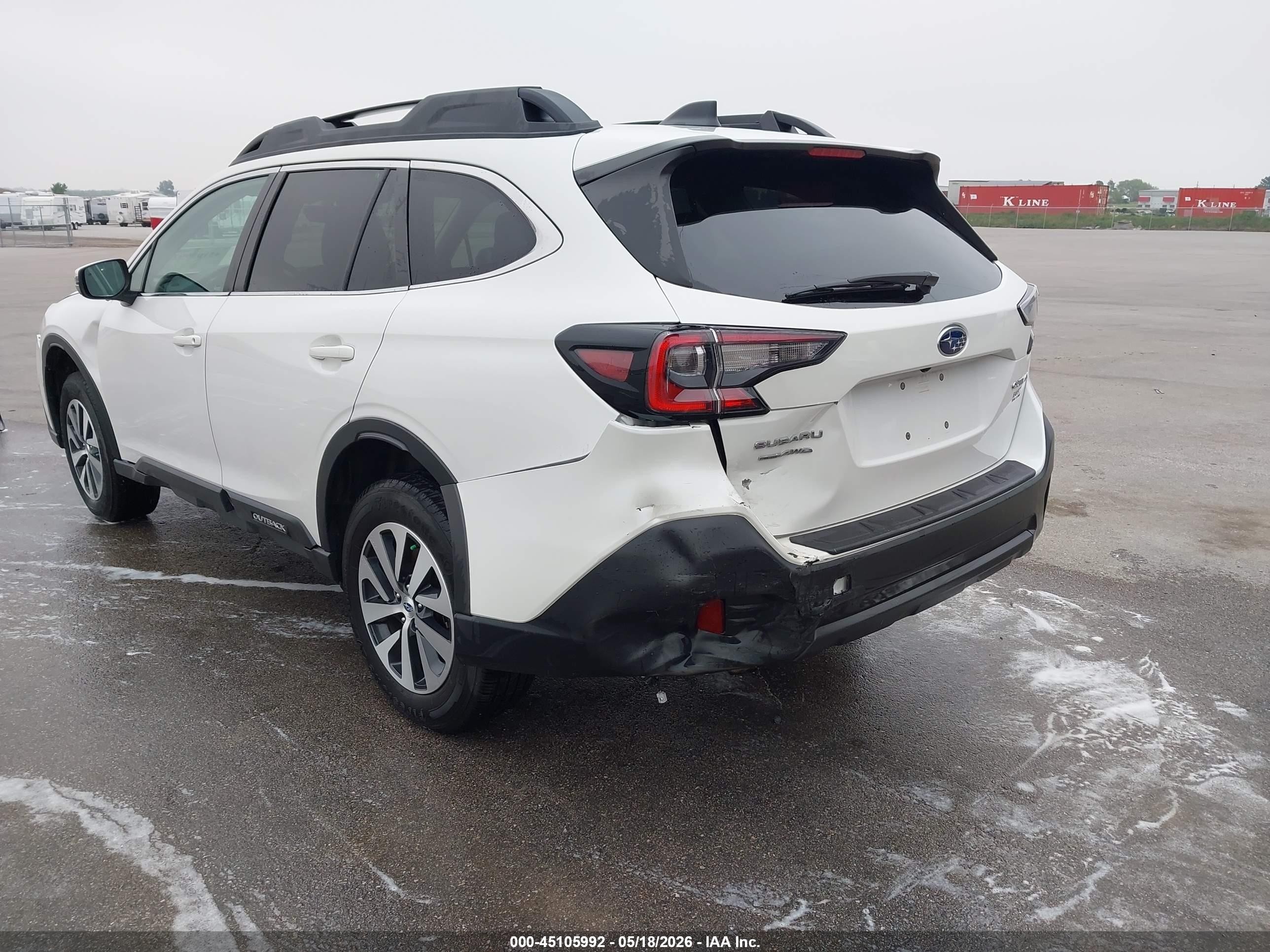 2020 Subaru Outback Premium White vin: 4S4BTACC4L3215276