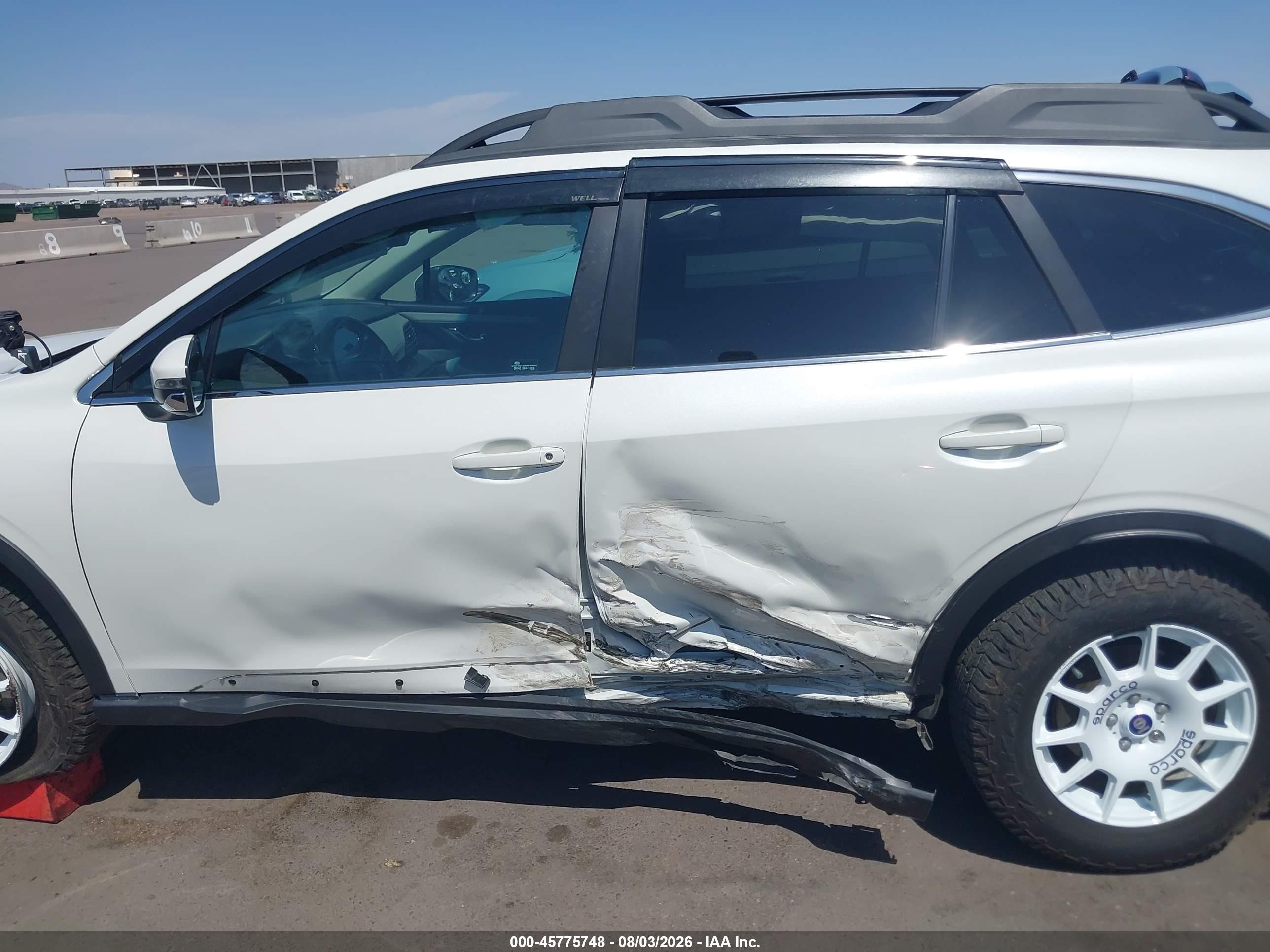 2022 Subaru Outback Premium White vin: 4S4BTACC6N3104067