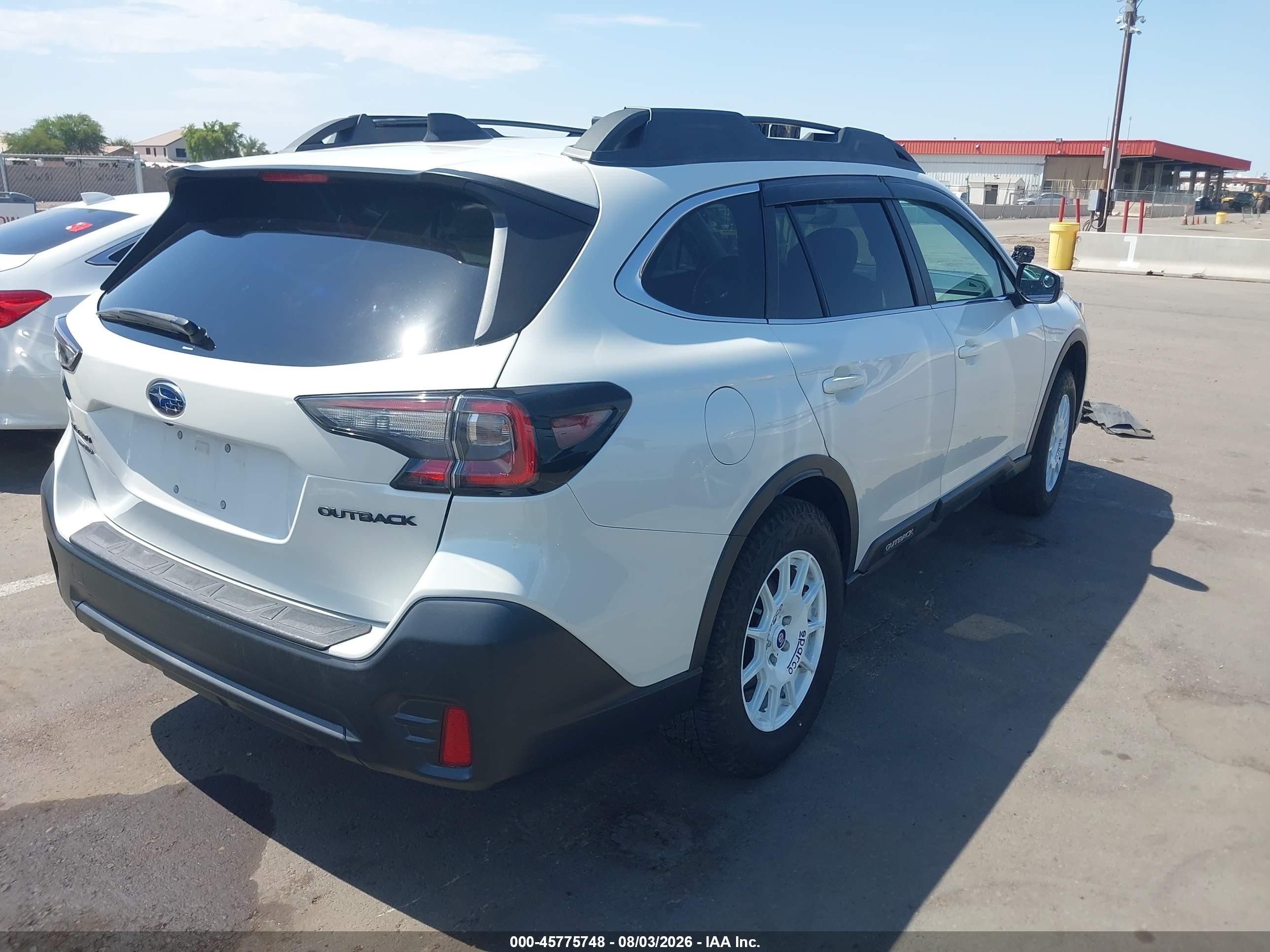 2022 Subaru Outback Premium White vin: 4S4BTACC6N3104067