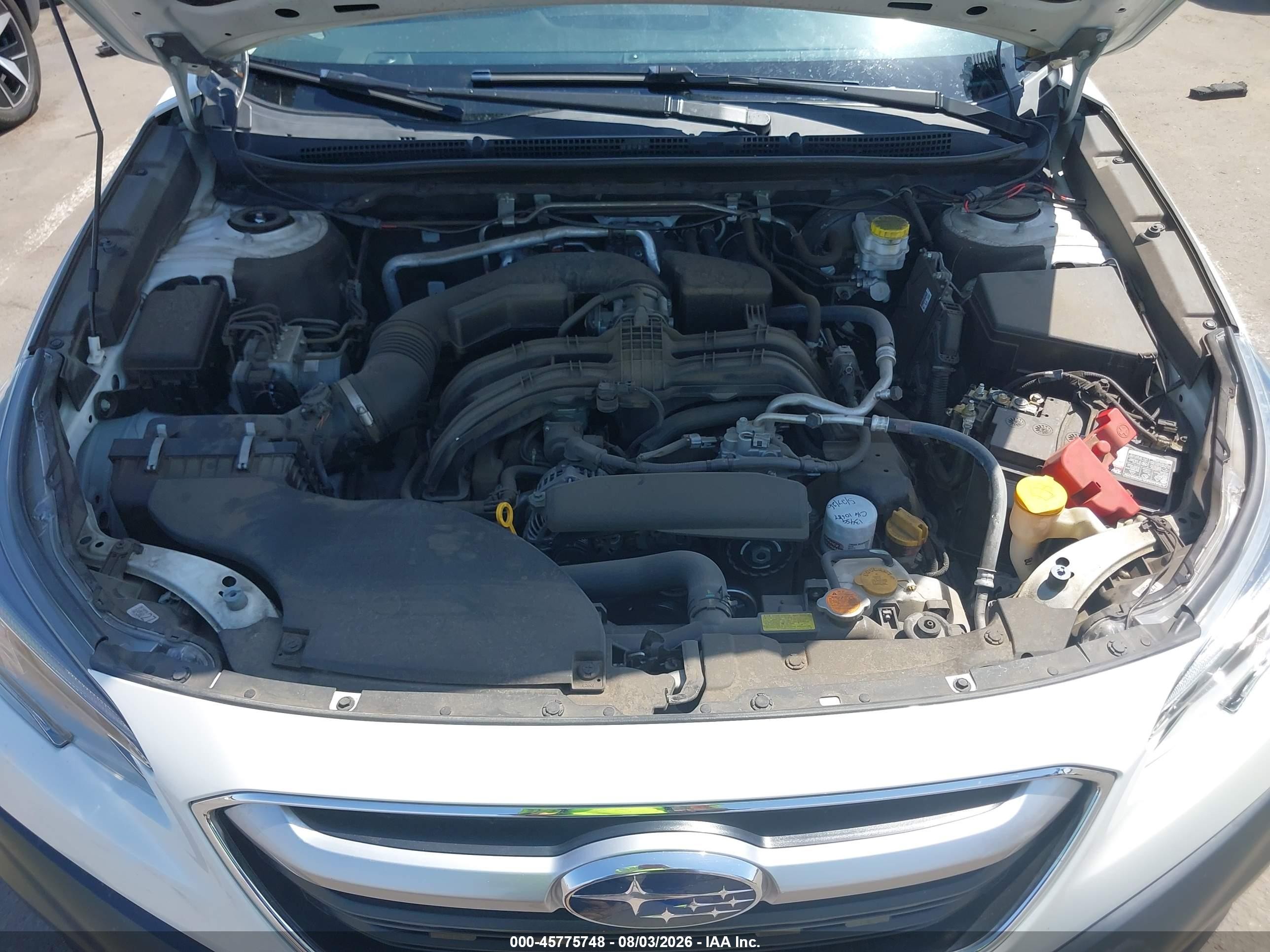 2022 Subaru Outback Premium White vin: 4S4BTACC6N3104067