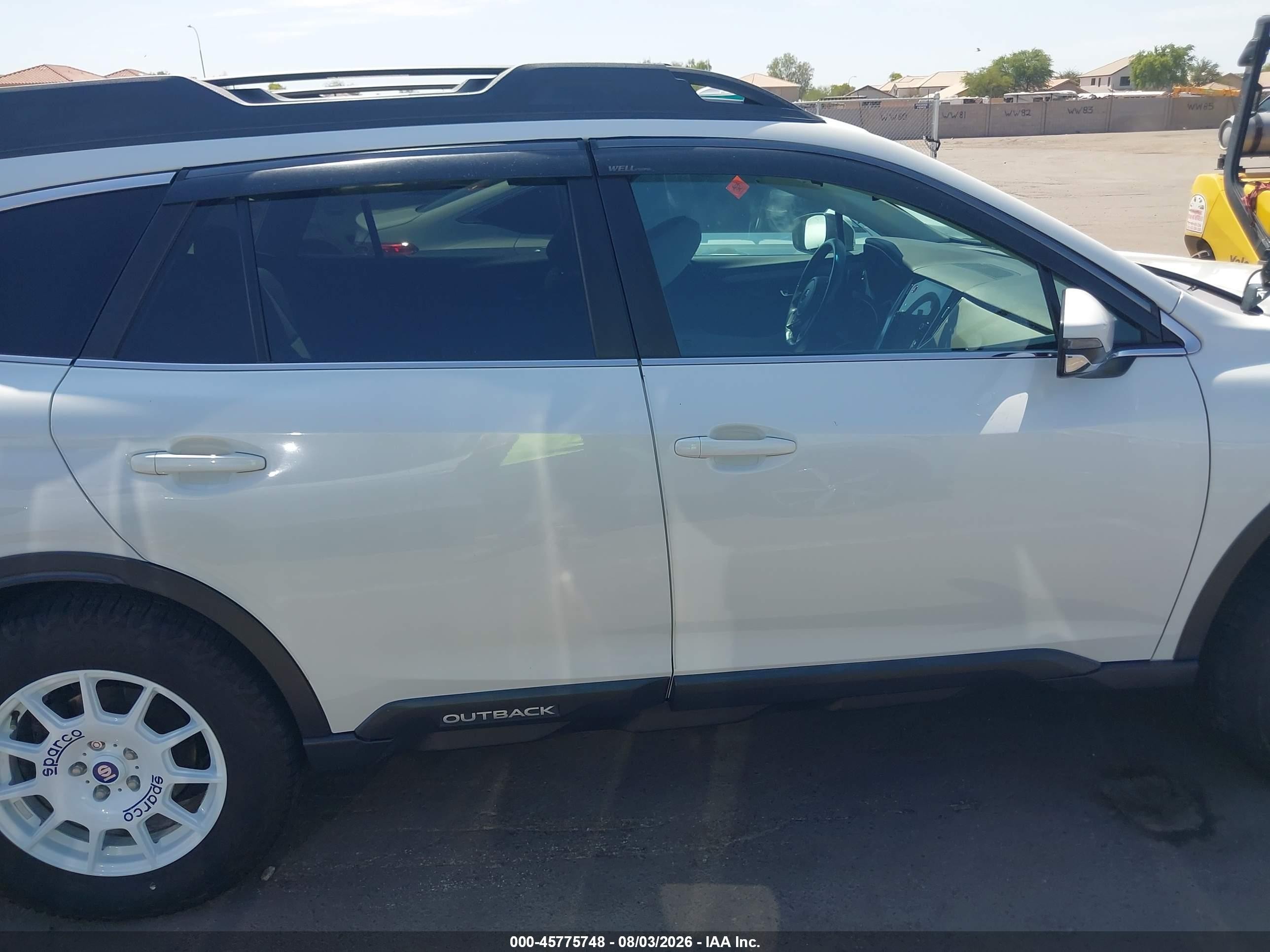2022 Subaru Outback Premium White vin: 4S4BTACC6N3104067