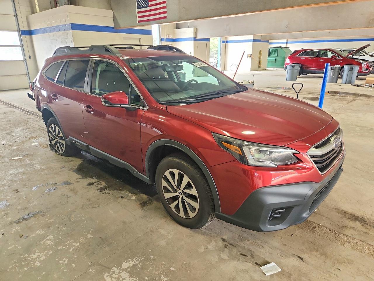 2022 Subaru Outback Premium Burgundy vin: 4S4BTACC7N3197889