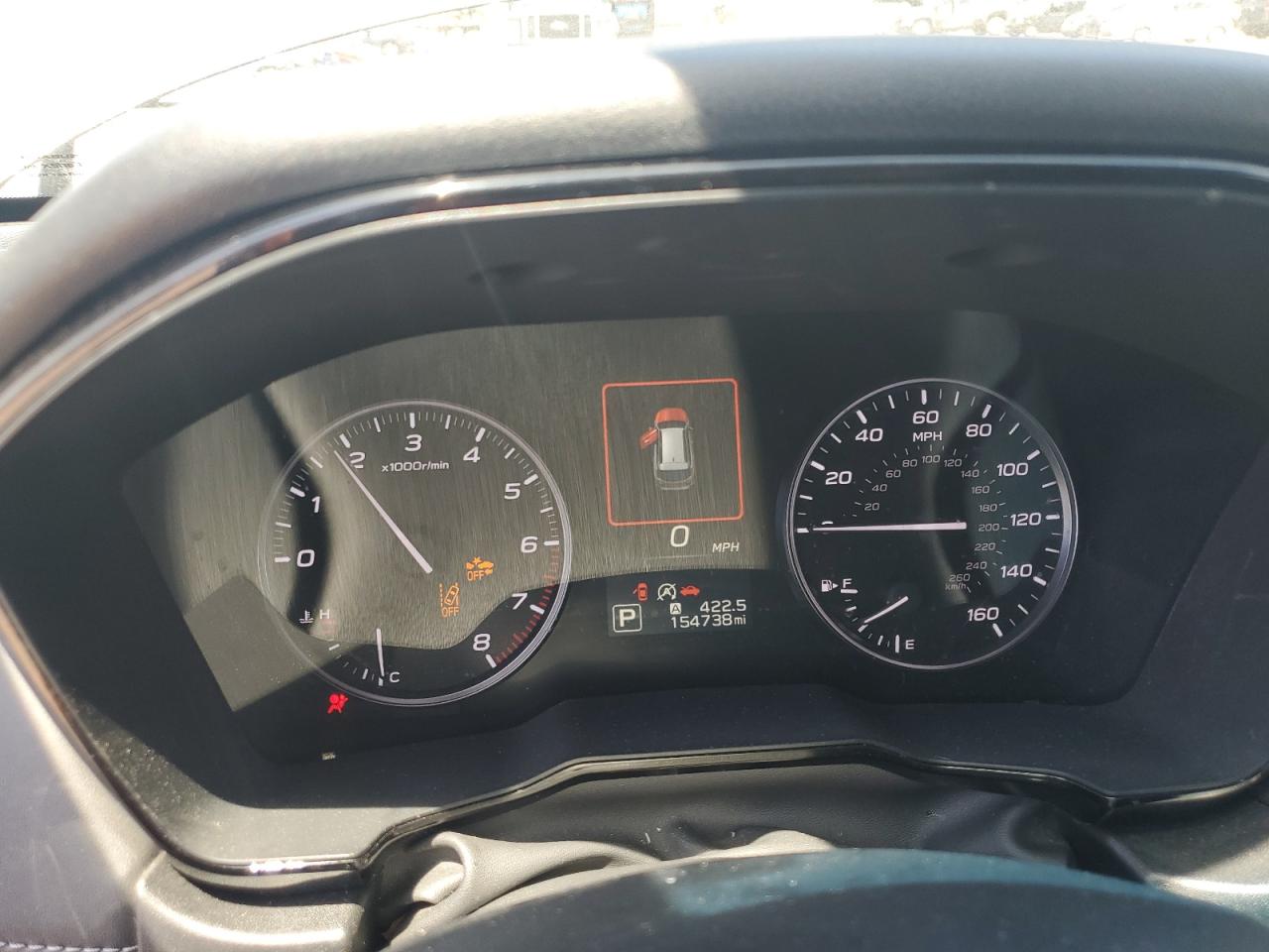 2022 Subaru Outback Premium Gray vin: 4S4BTADC1N3253727 Damage: Warning - Collision Avoidance, On, Unacceptable
