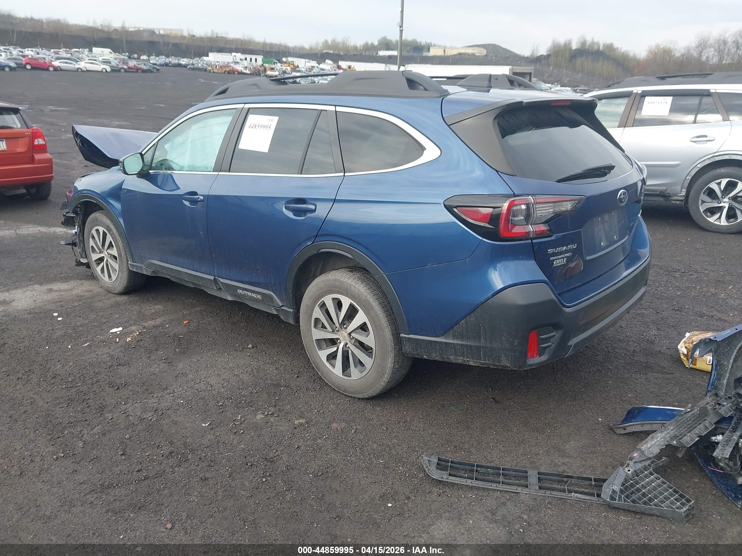 2022 Subaru Outback Premium Blue vin: 4S4BTADC4N3166940