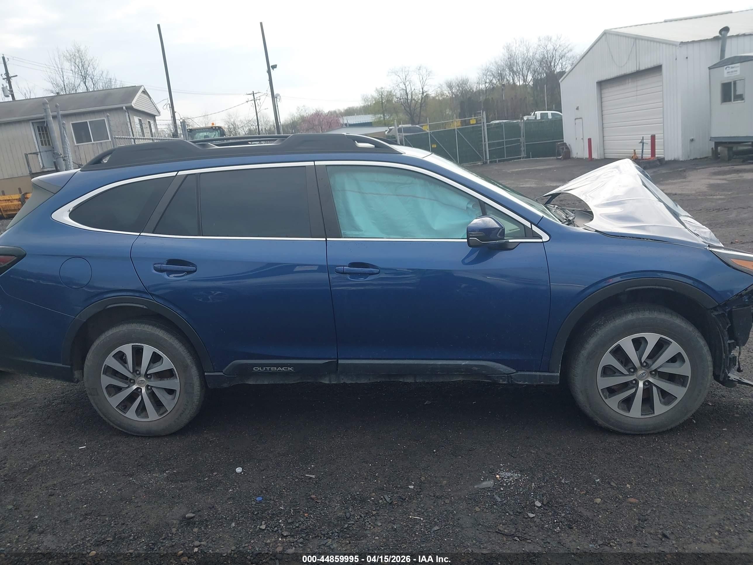 2022 Subaru Outback Premium Blue vin: 4S4BTADC4N3166940