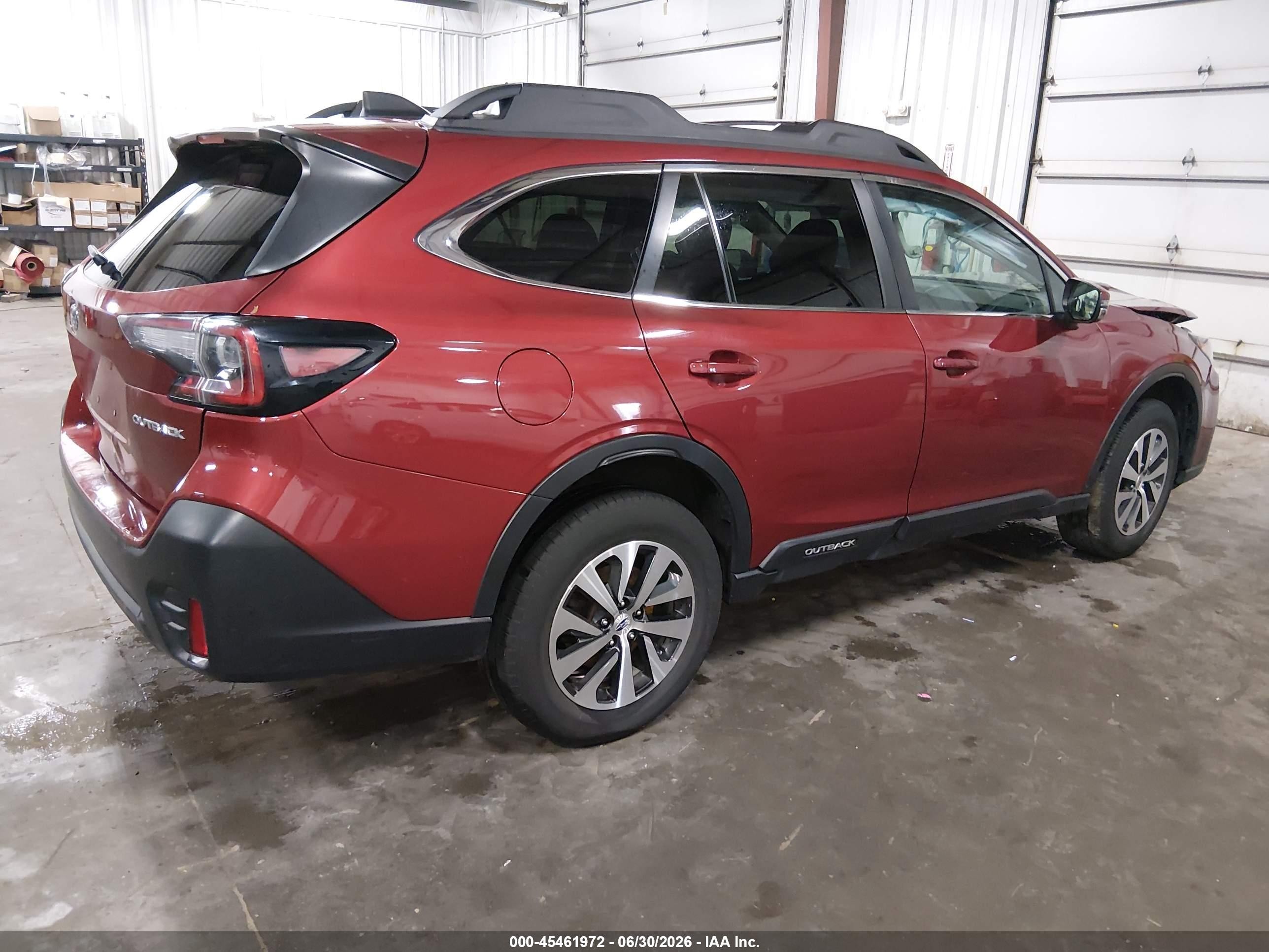 2022 Subaru Outback Premium Red vin: 4S4BTADCXN3139743