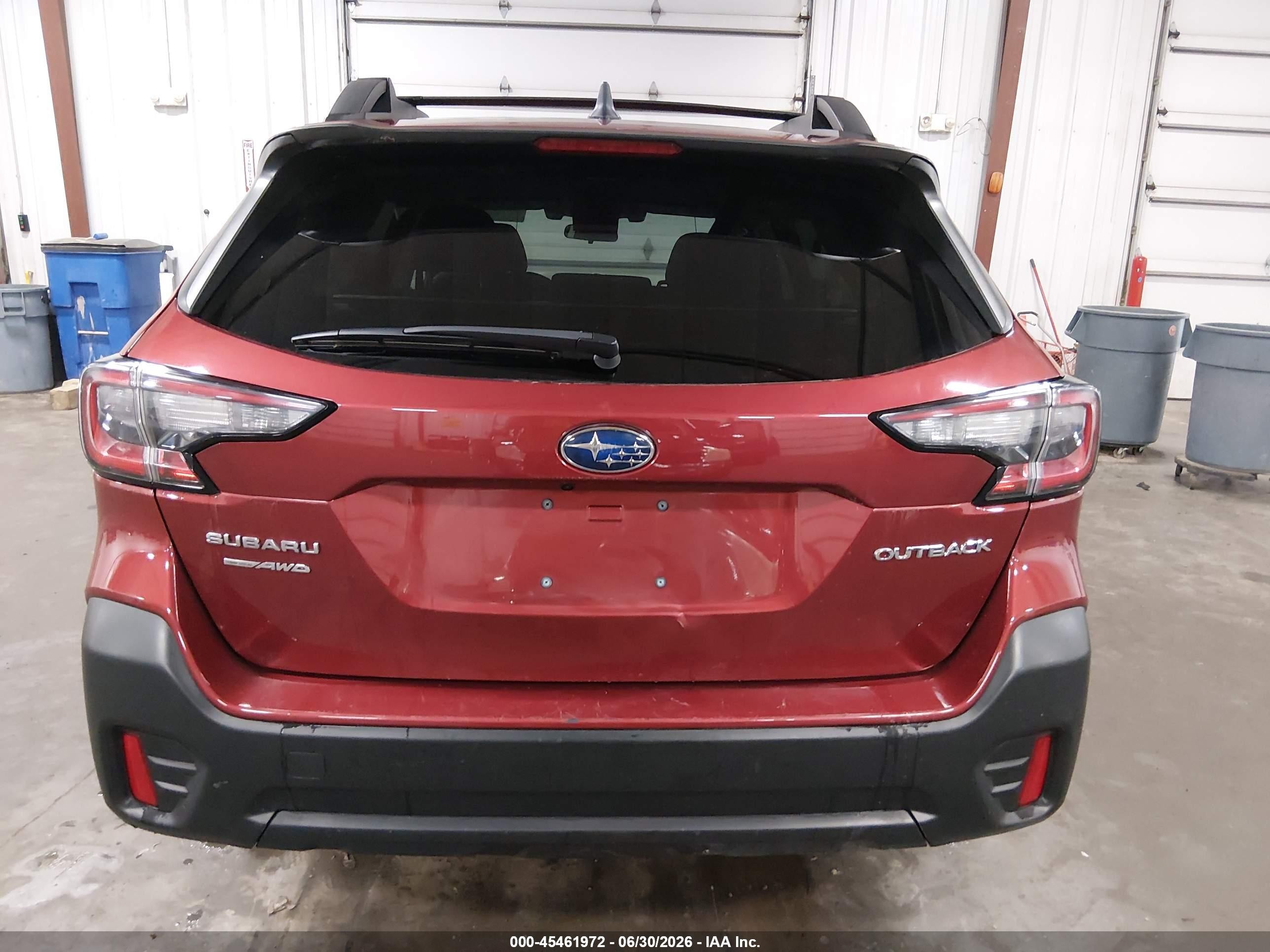 2022 Subaru Outback Premium Red vin: 4S4BTADCXN3139743