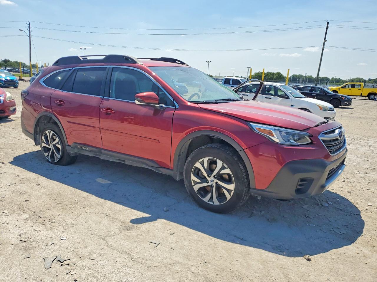 2020 Subaru Outback Limited Red vin: 4S4BTALC3L3224065