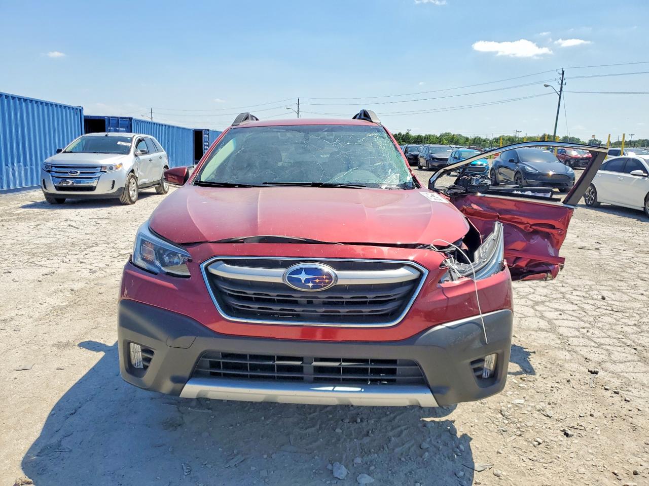 2020 Subaru Outback Limited Red vin: 4S4BTALC3L3224065