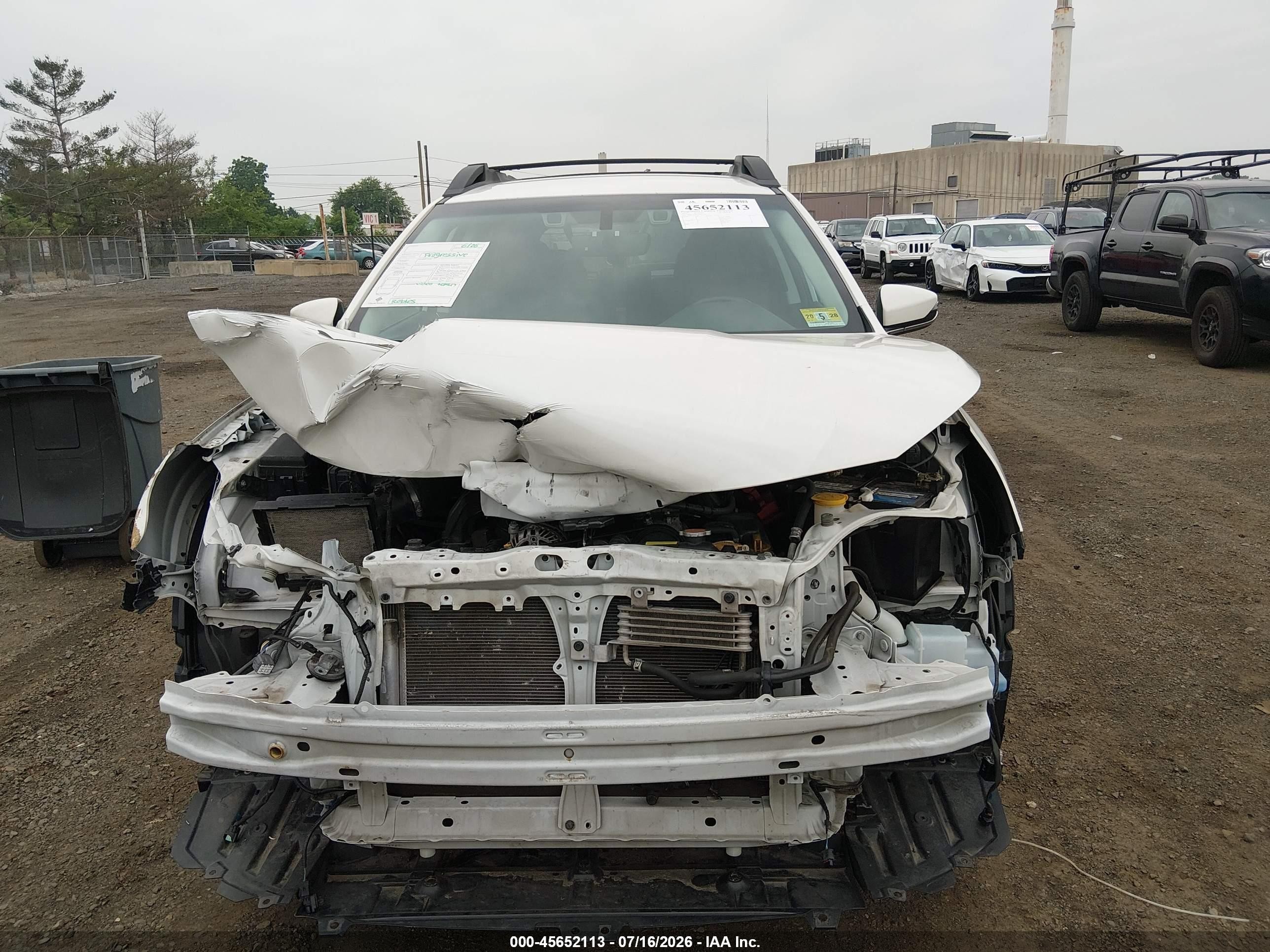 2021 Subaru Outback Limited Белый vin: 4S4BTAMC7M3216759