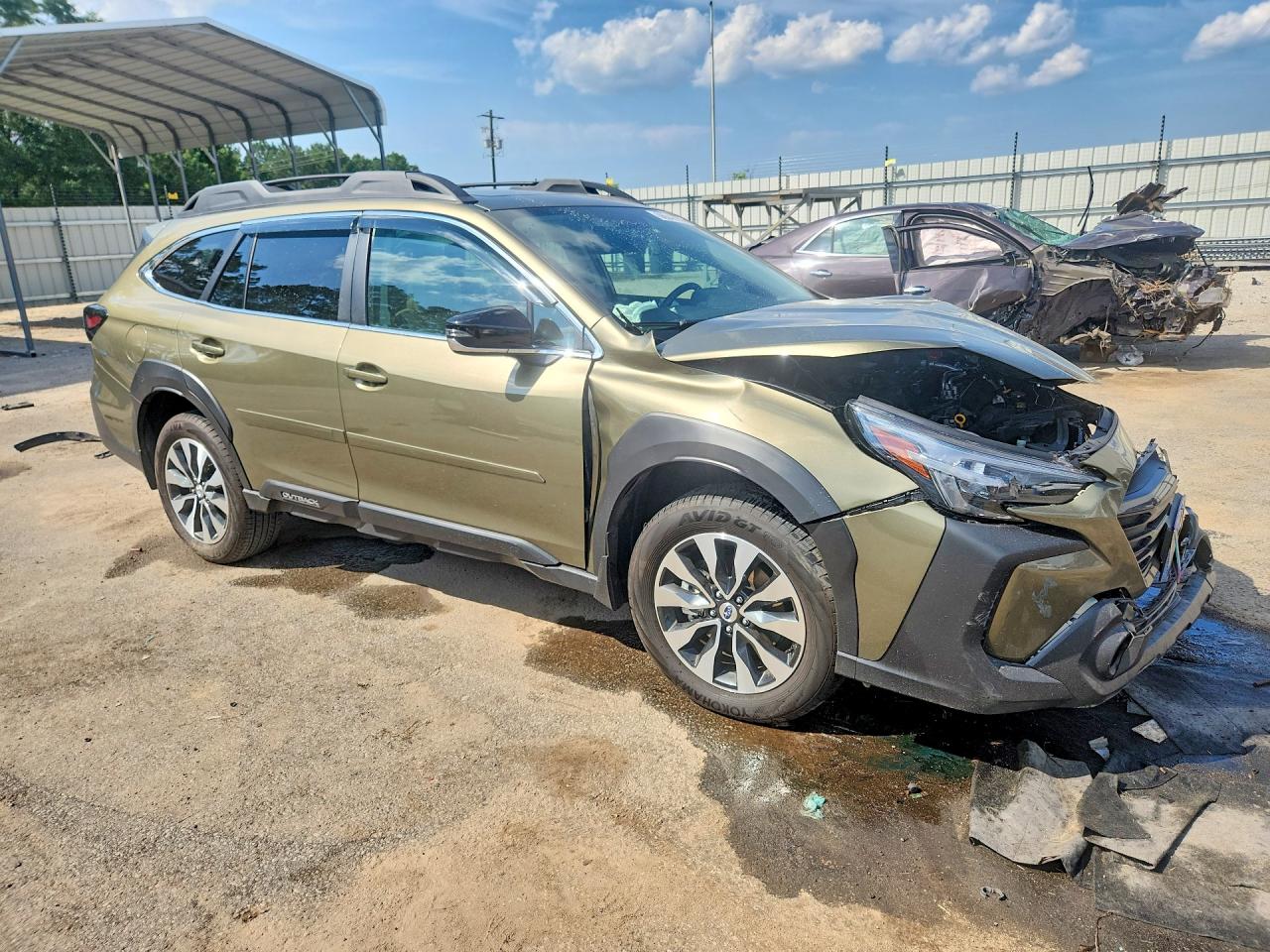 2025 Subaru Outback Limited Green vin: 4S4BTANC0S3178822