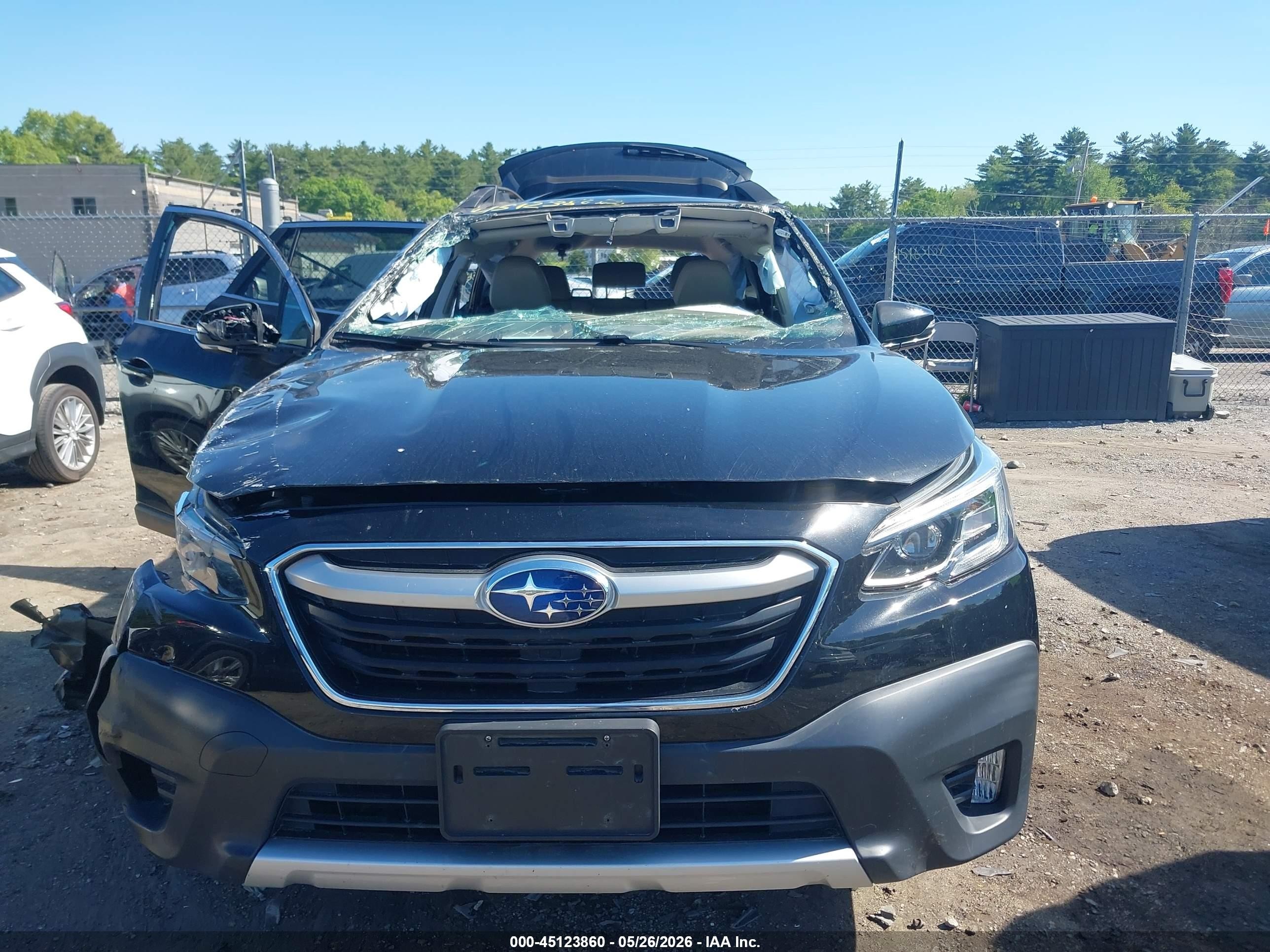 2022 Subaru Outback Limited Черный vin: 4S4BTANC1N3230107