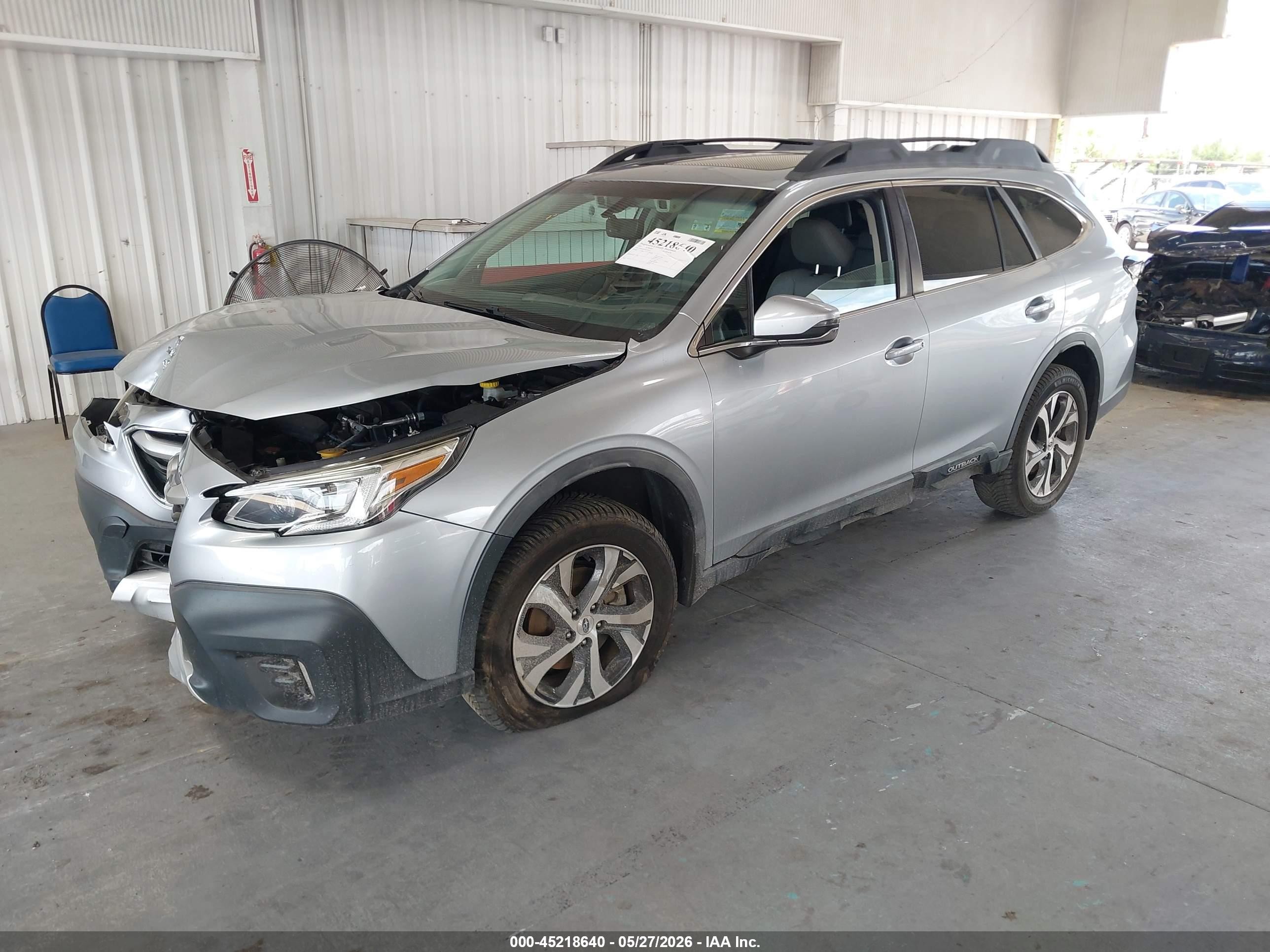 2020 Subaru Outback Limited Серебряный vin: 4S4BTANC4L3187511