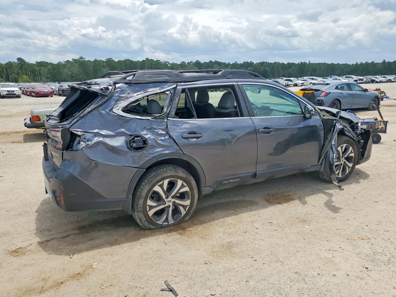 2021 Subaru Outback Limited Gray vin: 4S4BTANC5M3130199