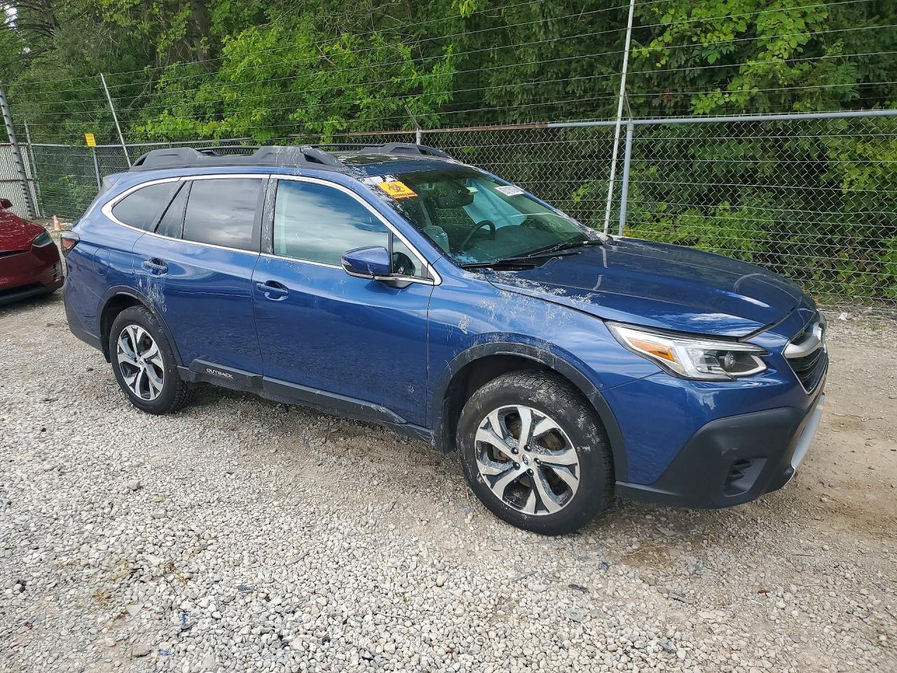 2021 Subaru Outback Limited Blue vin: 4S4BTANC5M3176132