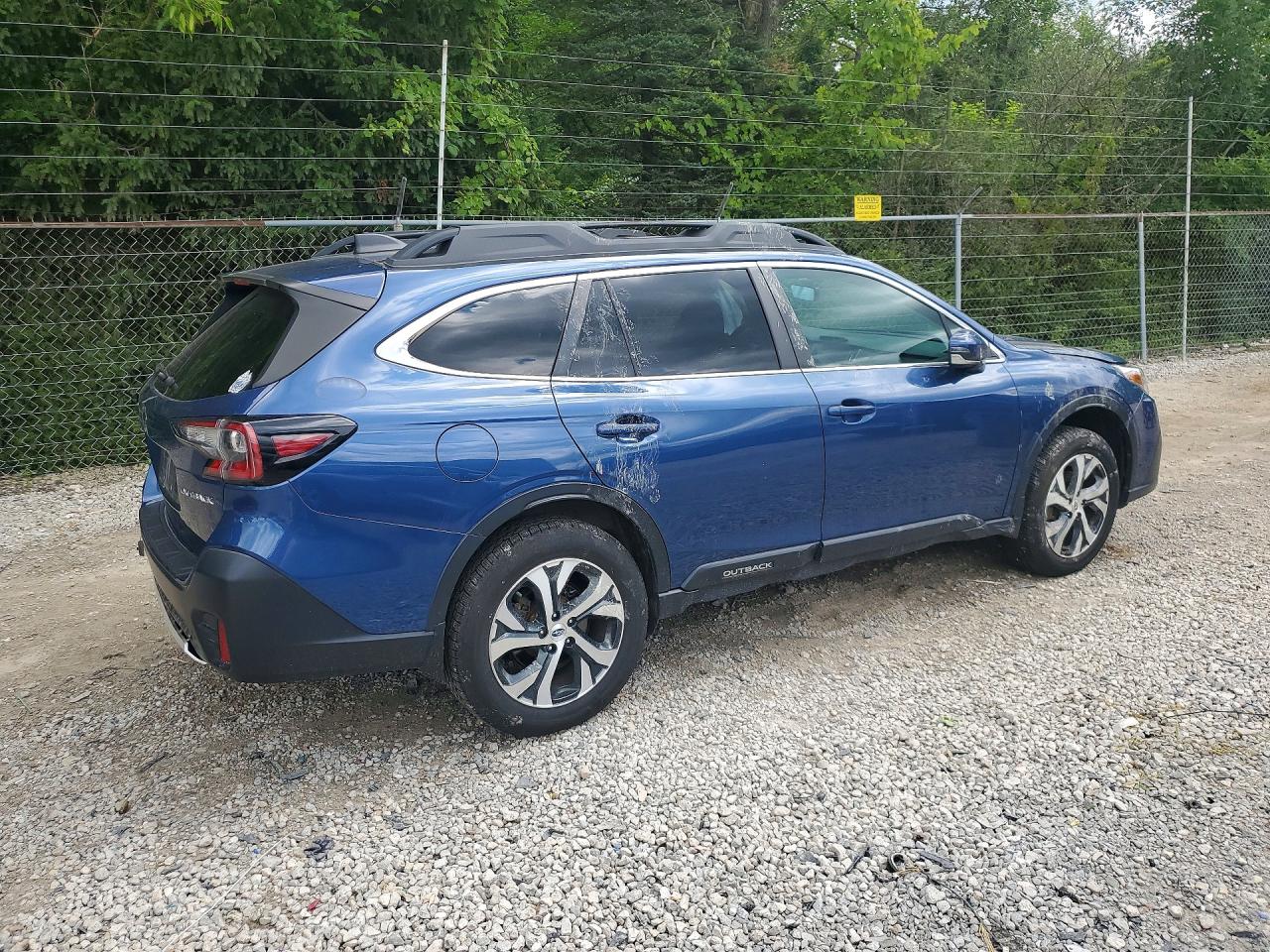 2021 Subaru Outback Limited Blue vin: 4S4BTANC5M3176132