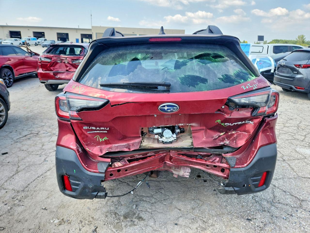 2022 Subaru Outback Limited Бордовый vin: 4S4BTANC5N3186497