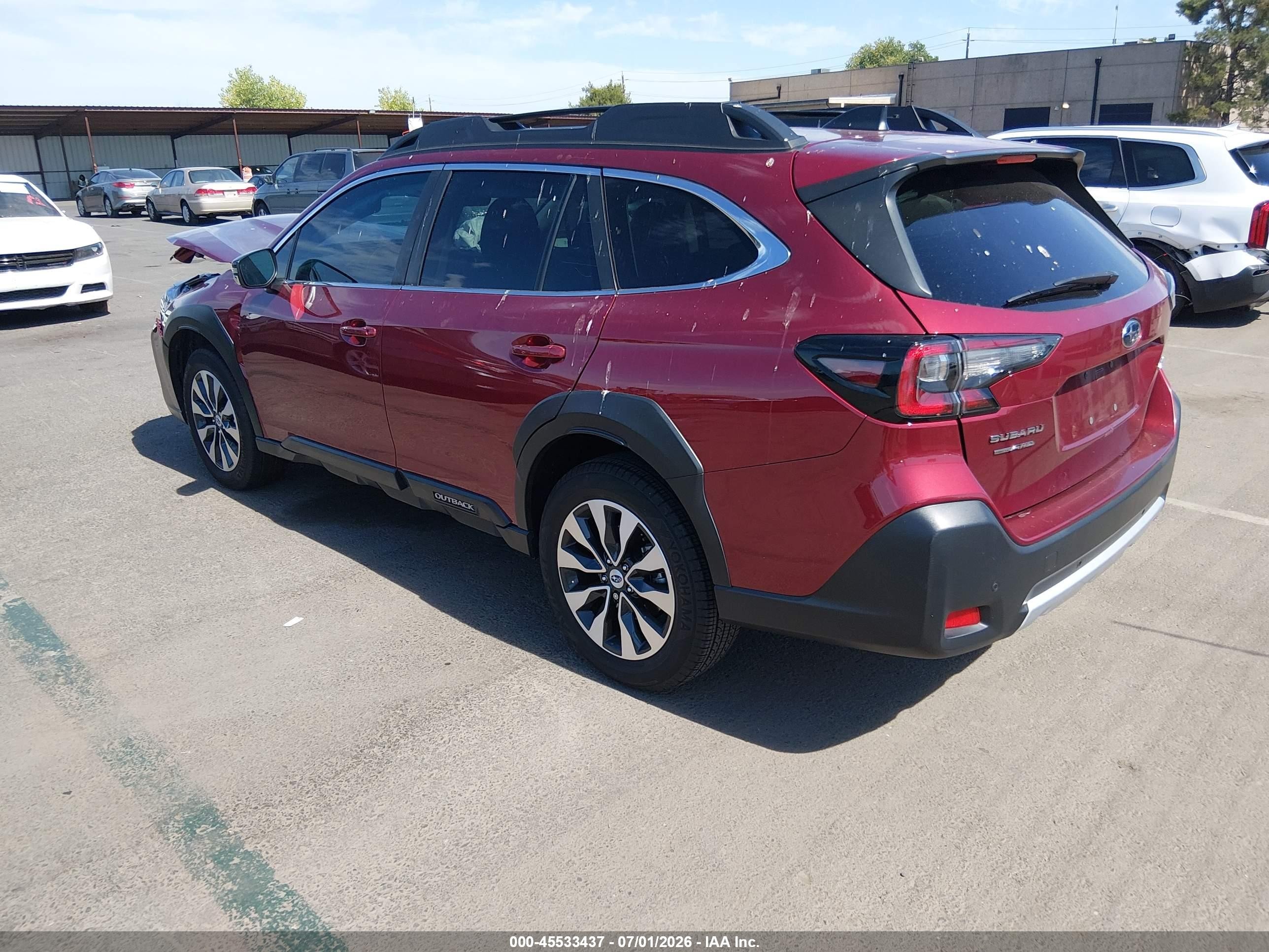 2023 Subaru Outback Limited Red vin: 4S4BTANC5P3159237