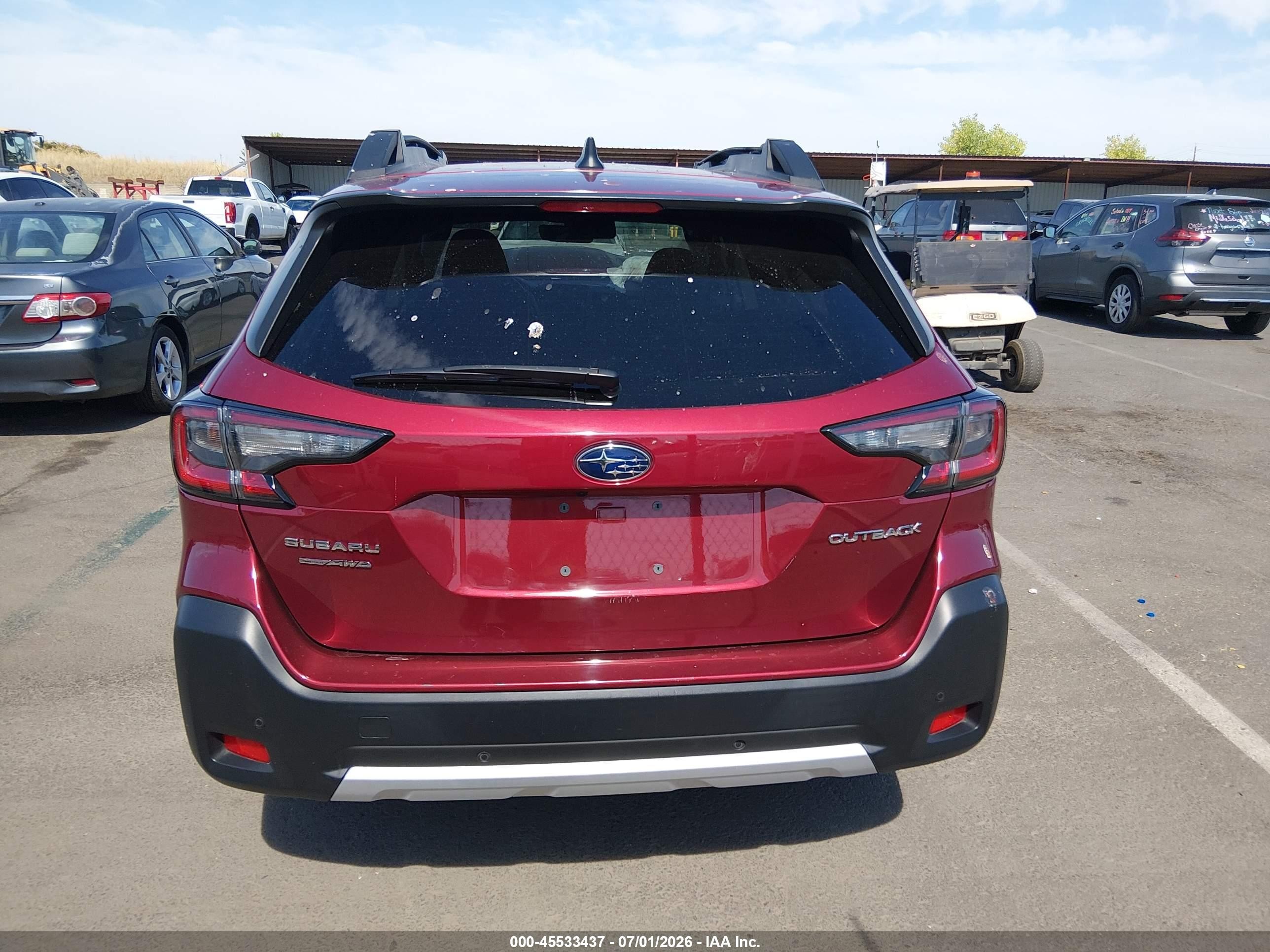 2023 Subaru Outback Limited Red vin: 4S4BTANC5P3159237