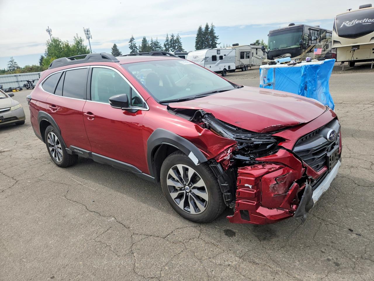 2025 Subaru Outback Limited Maroon vin: 4S4BTANC5S3242448