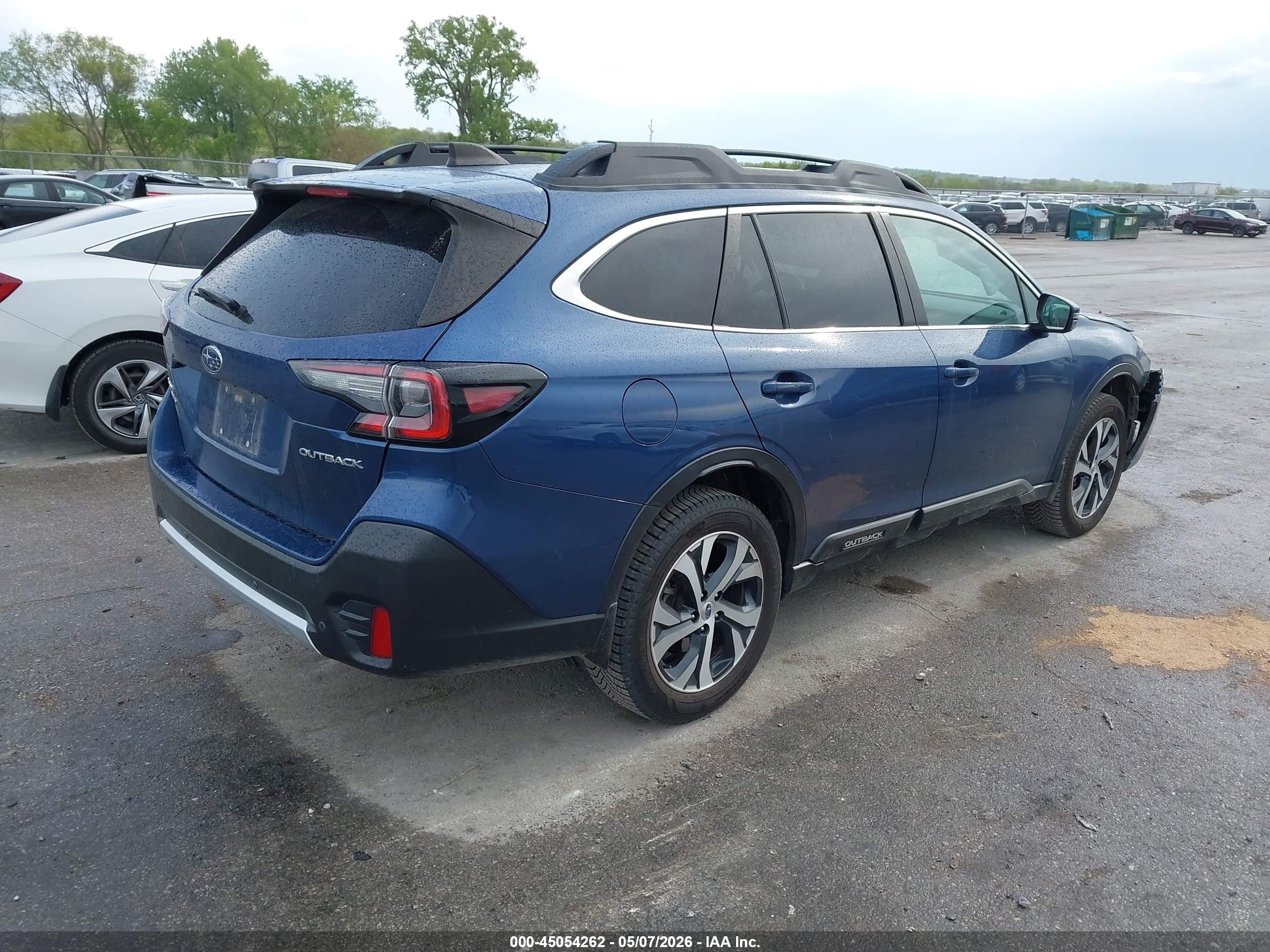 2021 Subaru Outback Limited Blue vin: 4S4BTANC7M3197757