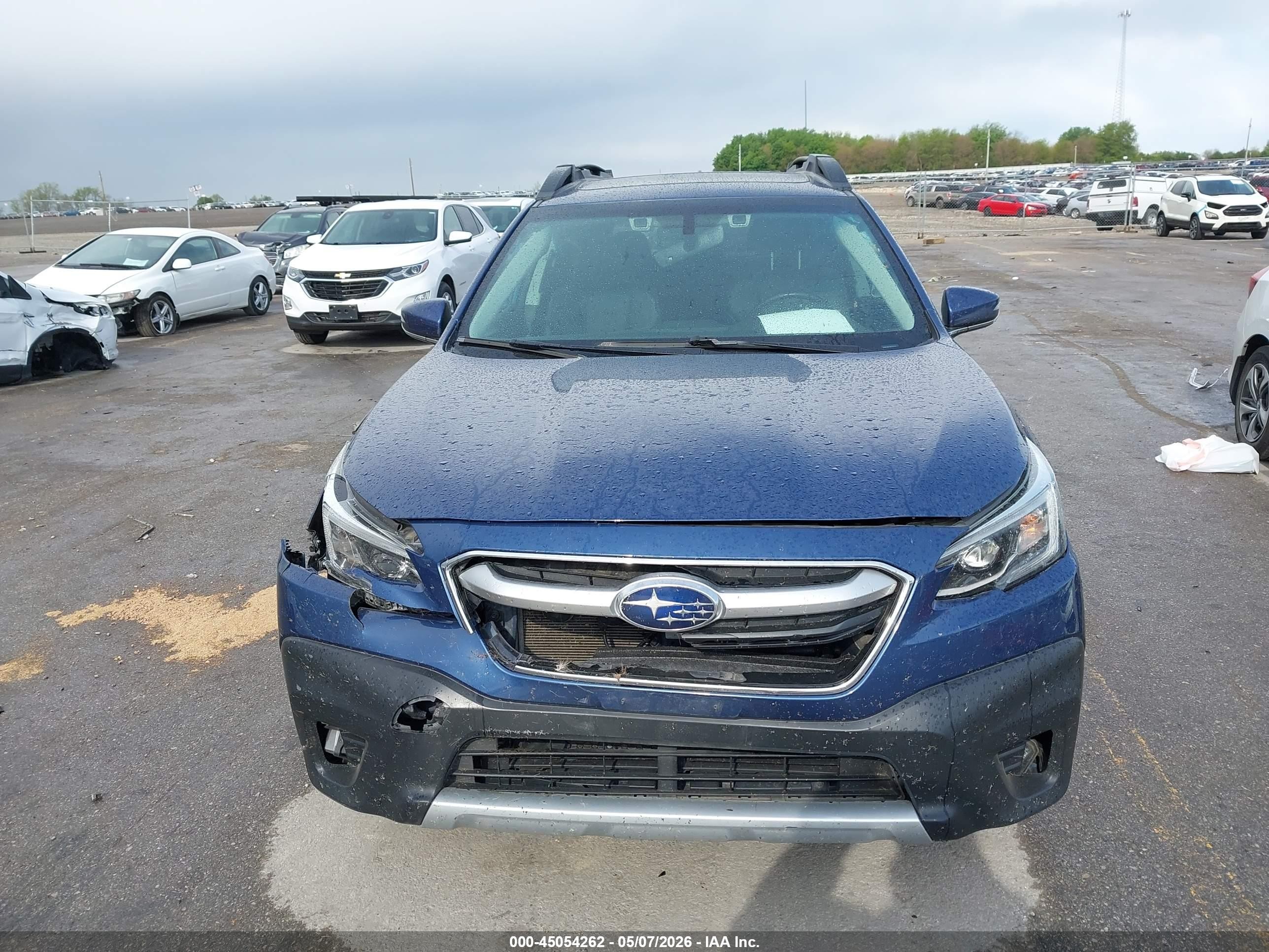 2021 Subaru Outback Limited Blue vin: 4S4BTANC7M3197757