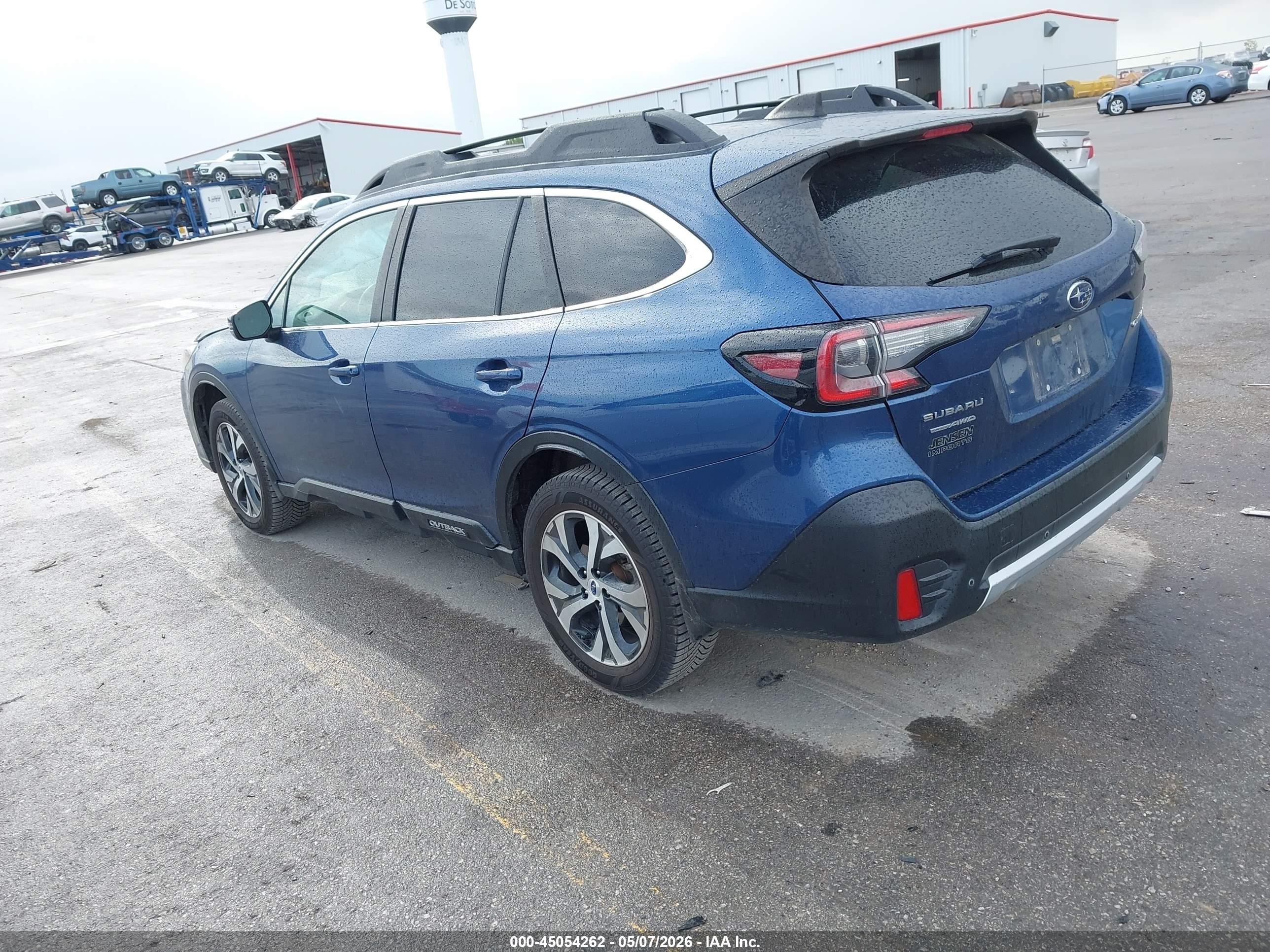2021 Subaru Outback Limited Blue vin: 4S4BTANC7M3197757