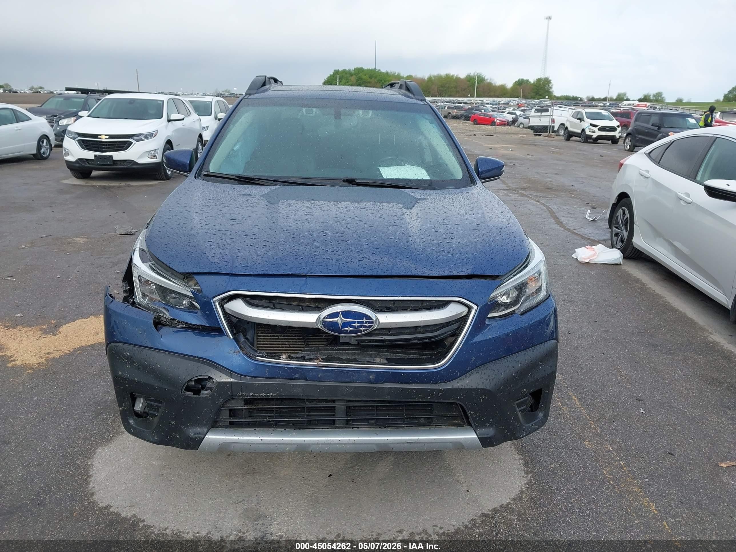 2021 Subaru Outback Limited Blue vin: 4S4BTANC7M3197757