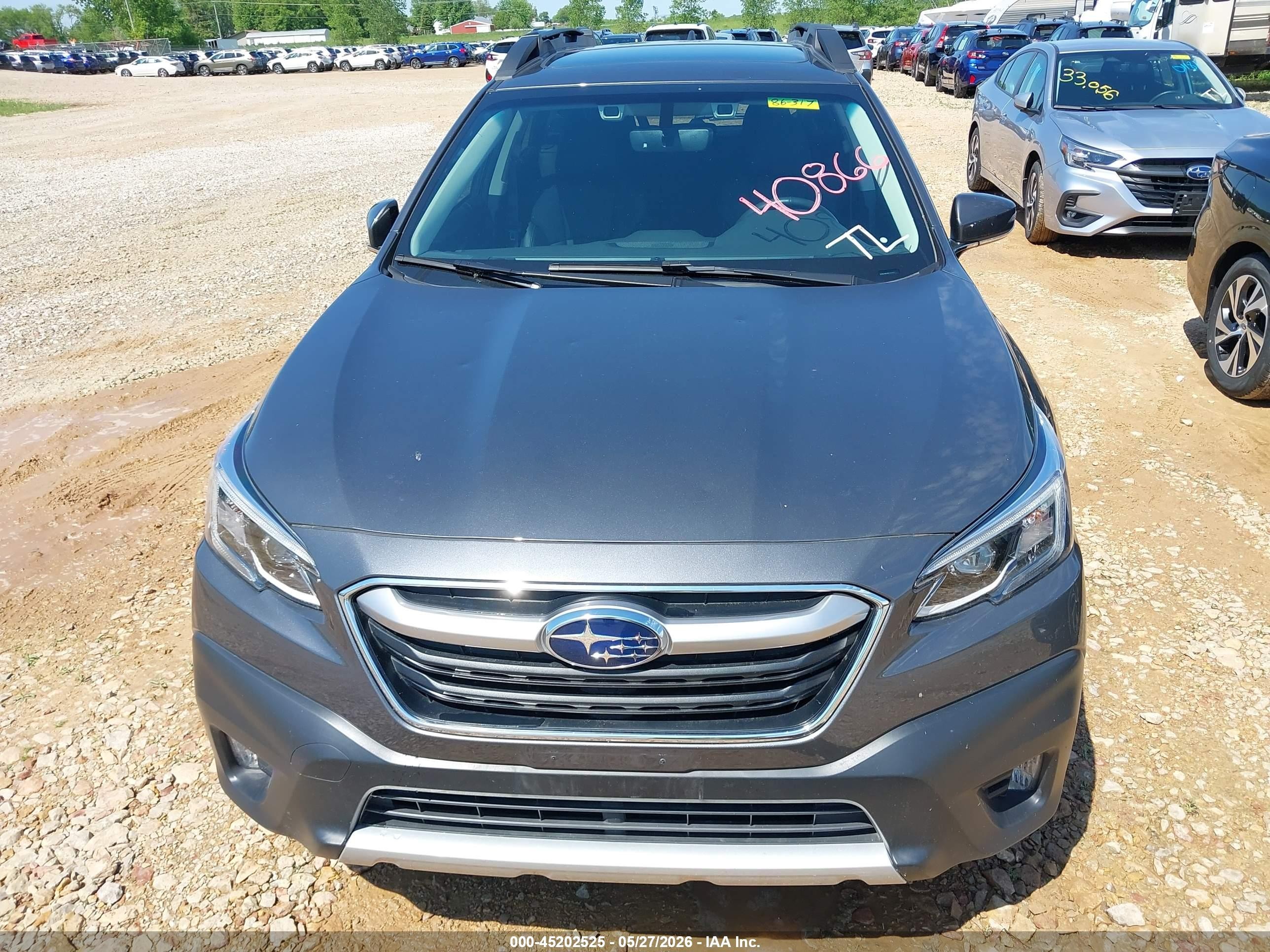 2021 Subaru Outback Limited Gray vin: 4S4BTANC8M3157977
