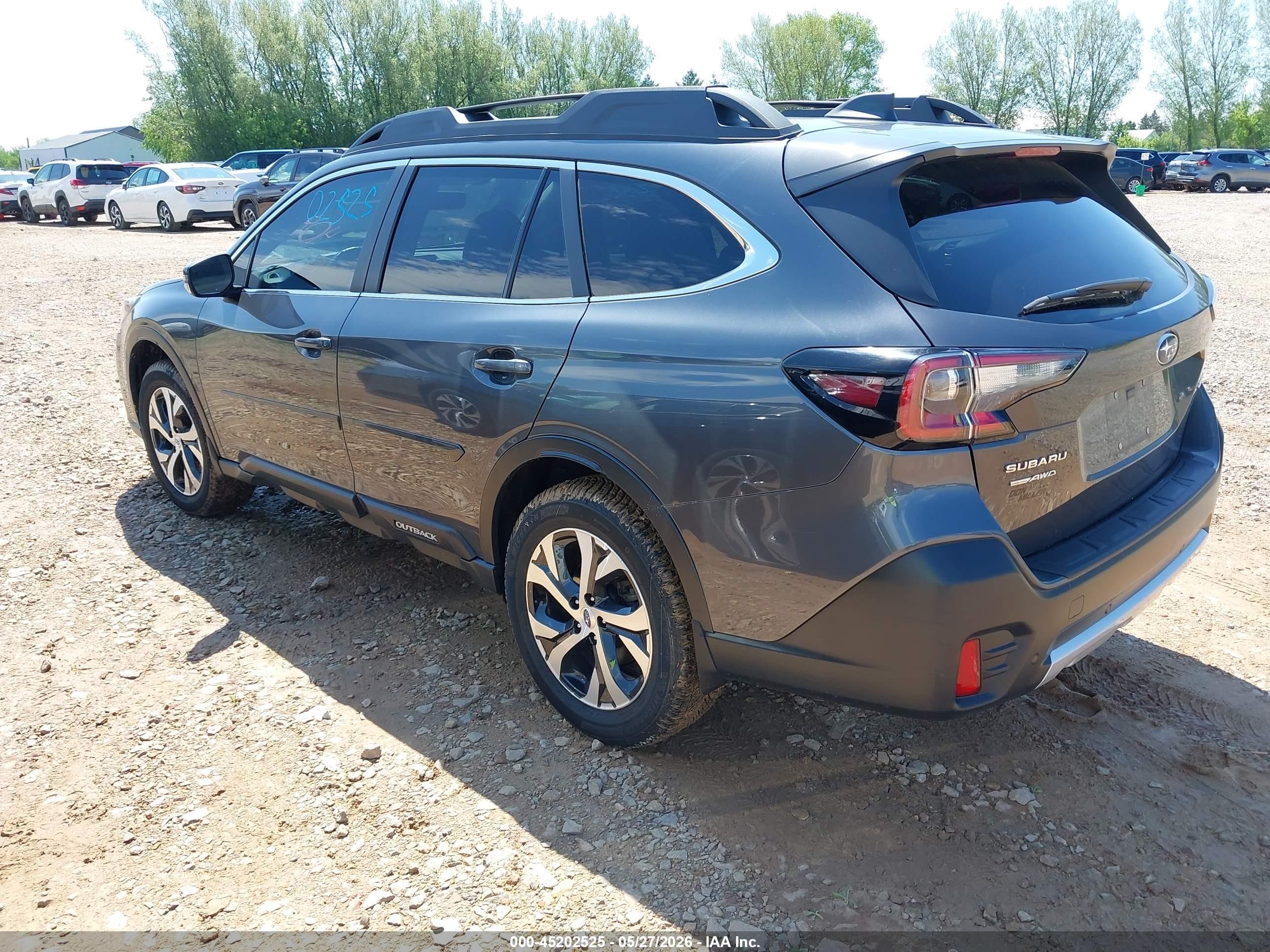 2021 Subaru Outback Limited Gray vin: 4S4BTANC8M3157977