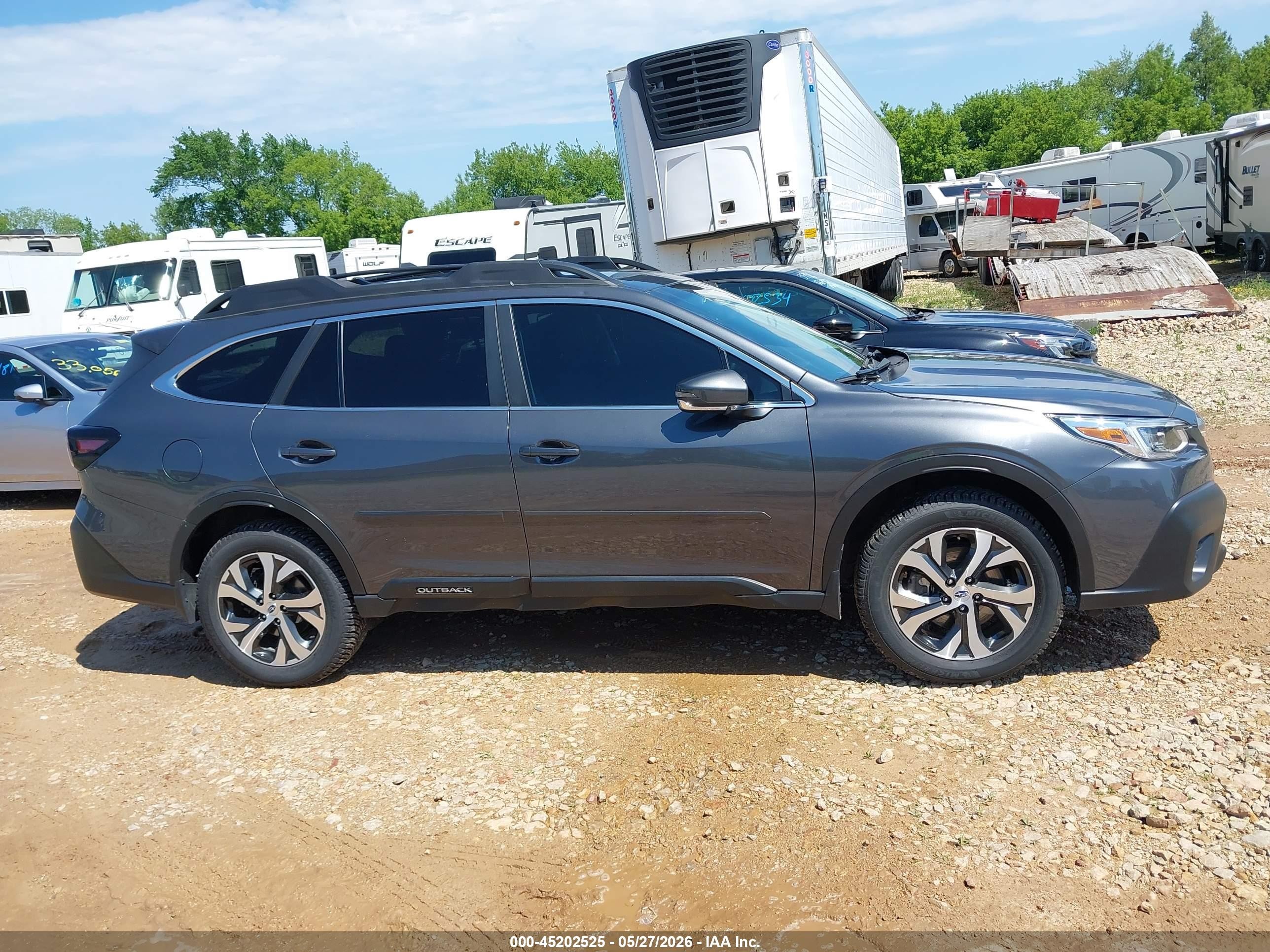 2021 Subaru Outback Limited Gray vin: 4S4BTANC8M3157977