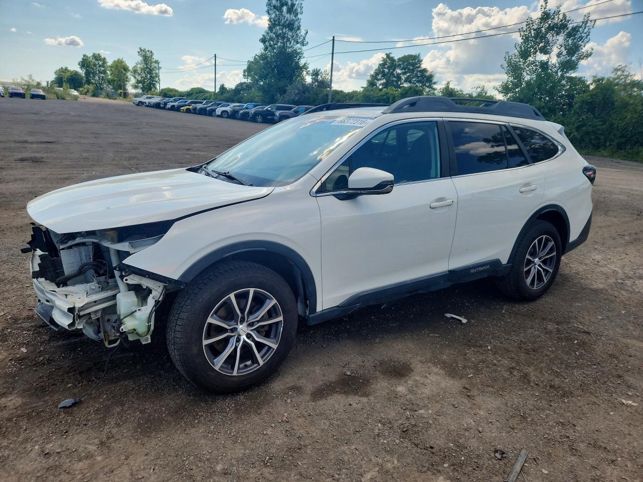 2020 Subaru Outback Touring White vin: 4S4BTDDC0L3152452
