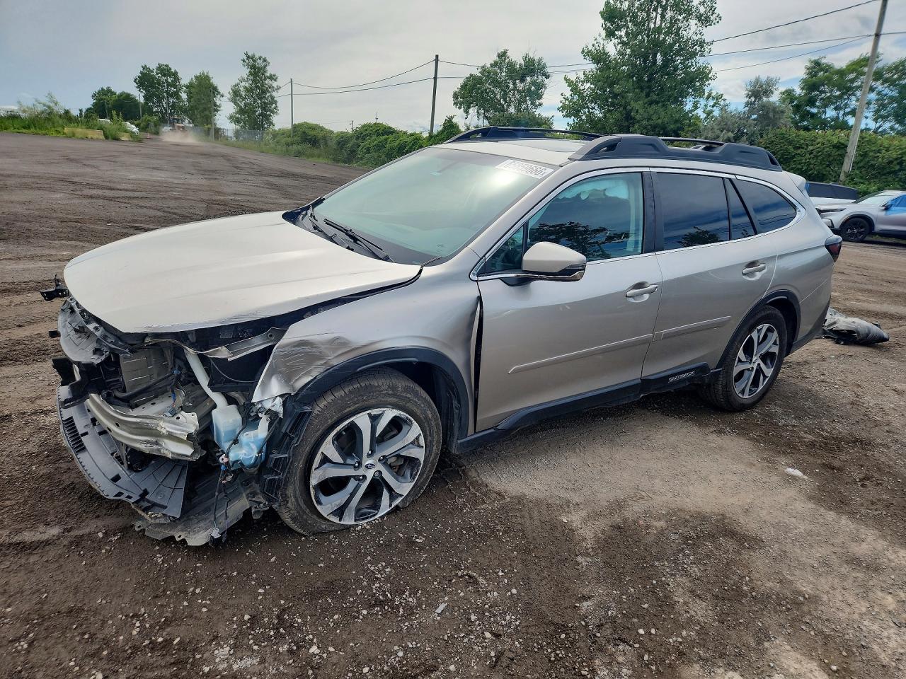 2020 Subaru Outback Limited Silver vin: 4S4BTDNC6L3229596