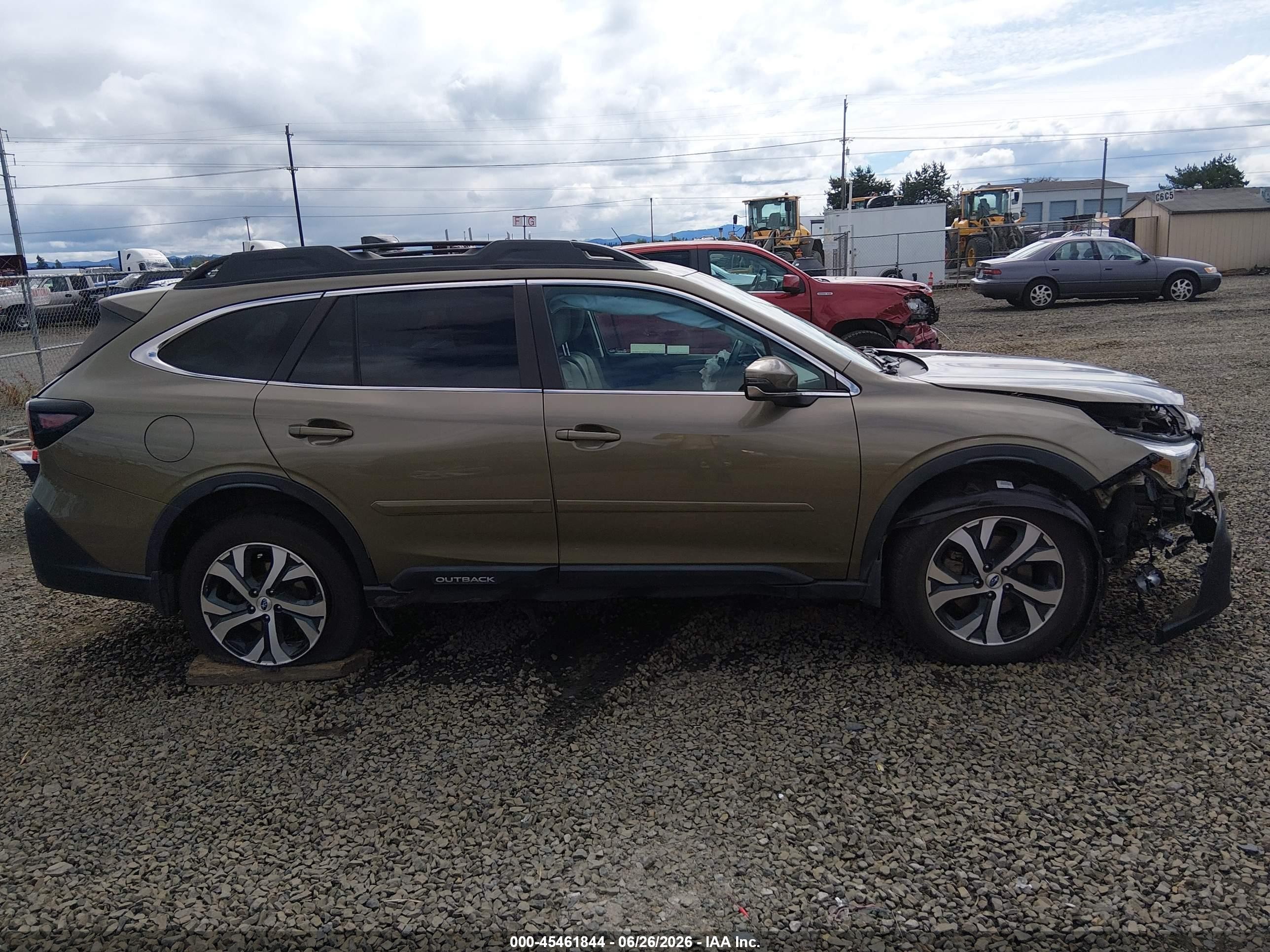 2021 Subaru Outback Limited Xt Green vin: 4S4BTGND3M3170356