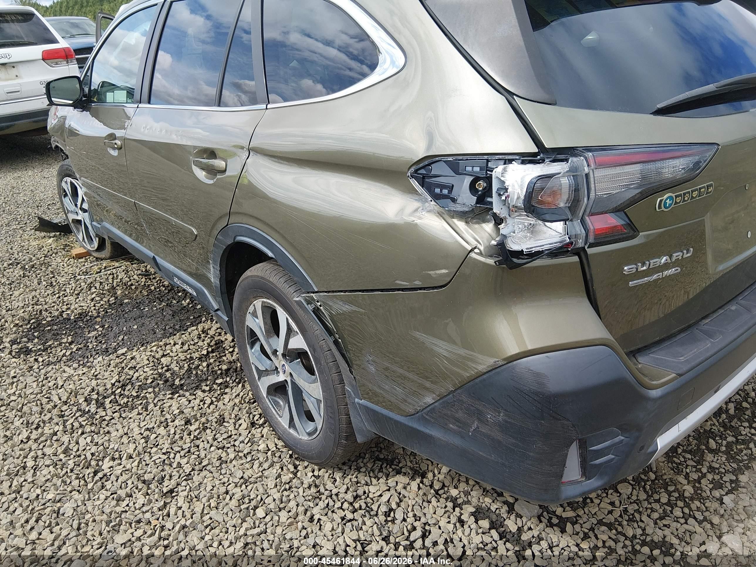 2021 Subaru Outback Limited Xt Green vin: 4S4BTGND3M3170356