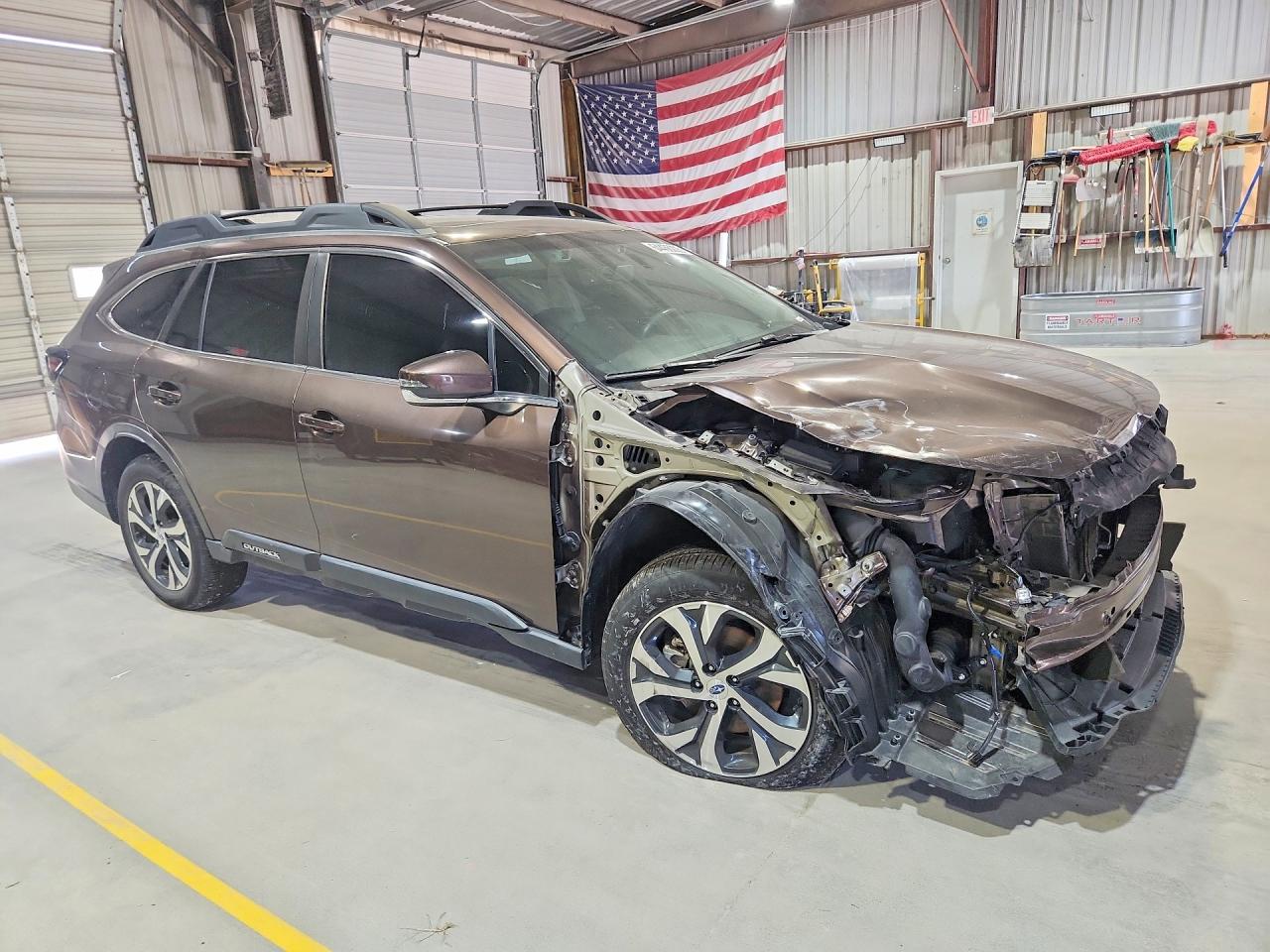 2022 Subaru Outback Limited Xt Brown vin: 4S4BTGND3N3131803