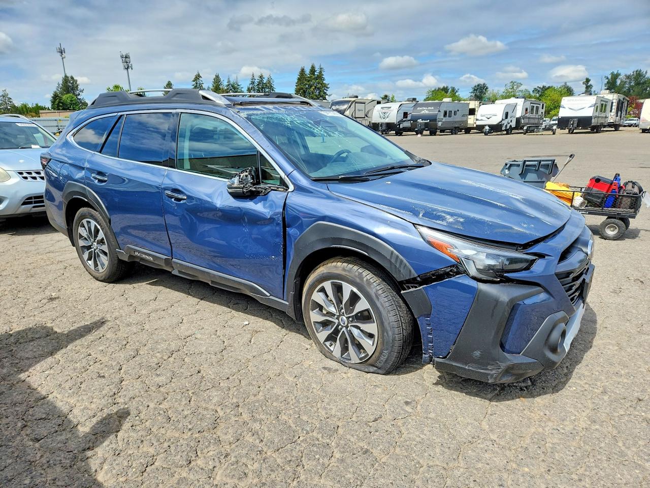2024 Subaru Outback Touring Blue vin: 4S4BTGPD5R3178463
